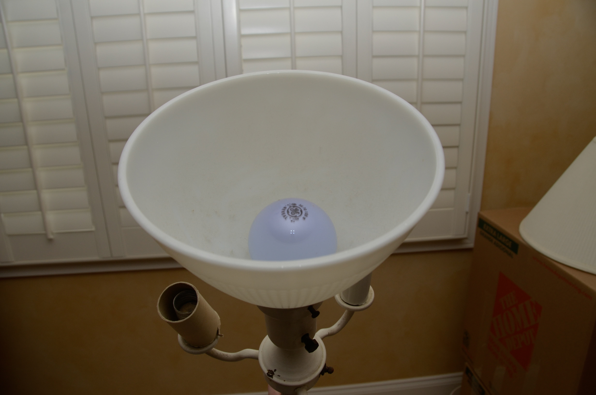 Classic Metal Candelabra Torchiere Floor Lamp