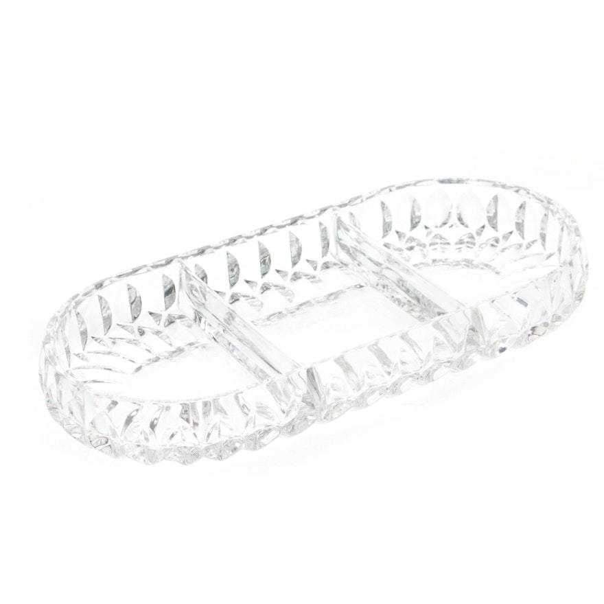 Crystal Divided Serving Dish