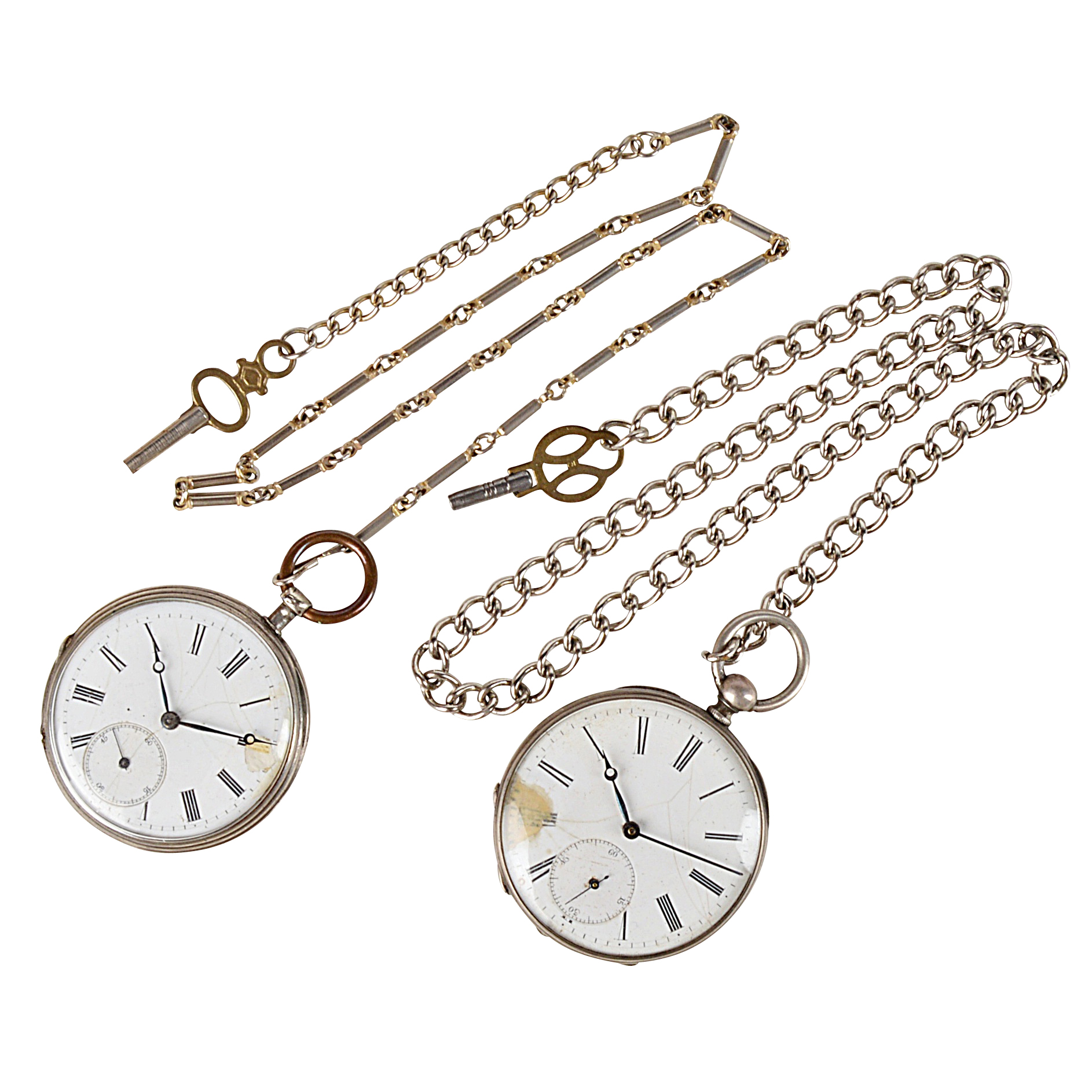 Antique European 800 Silver Pocket Watches