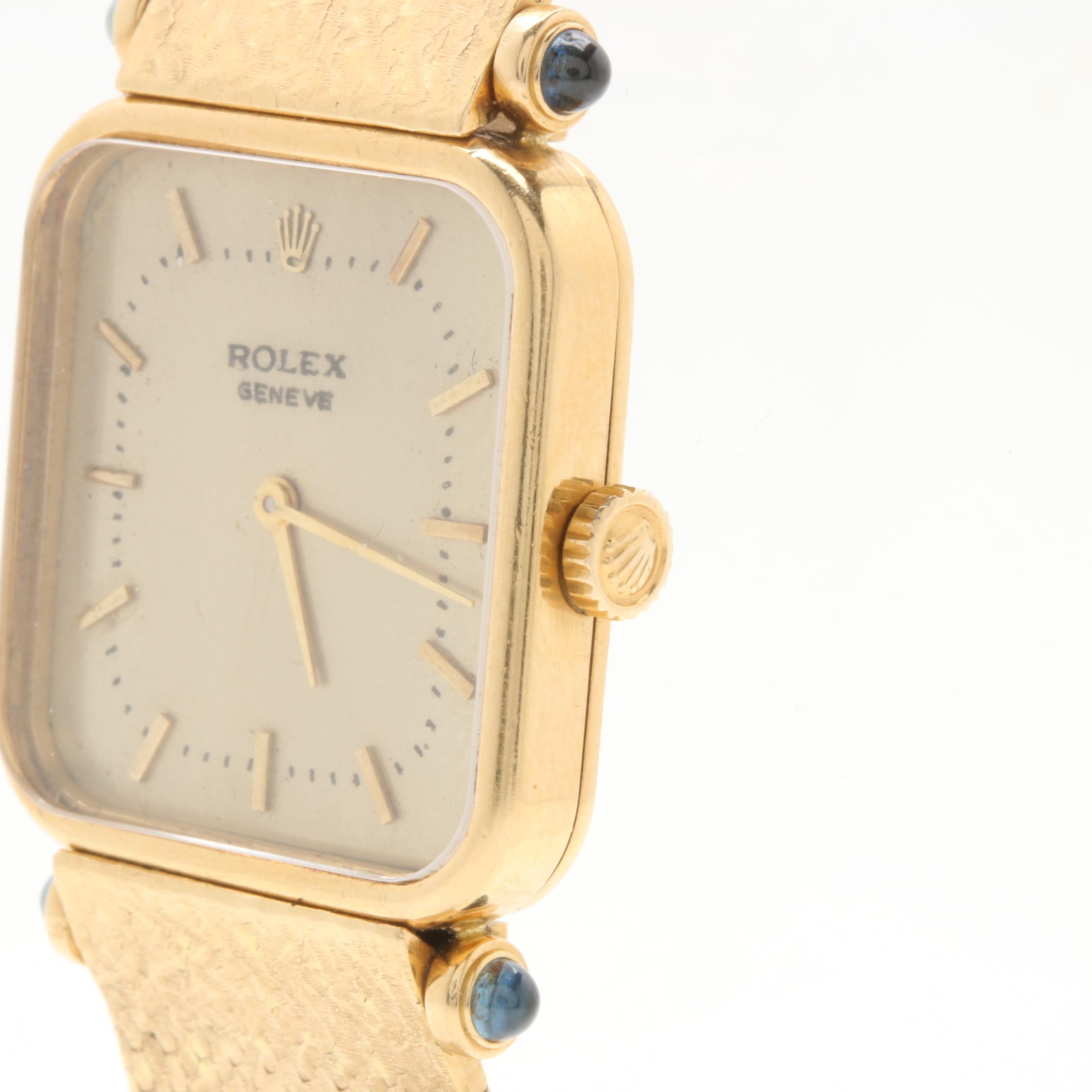 Rolex Geneve 18K Yellow Gold Stem Wind Watch