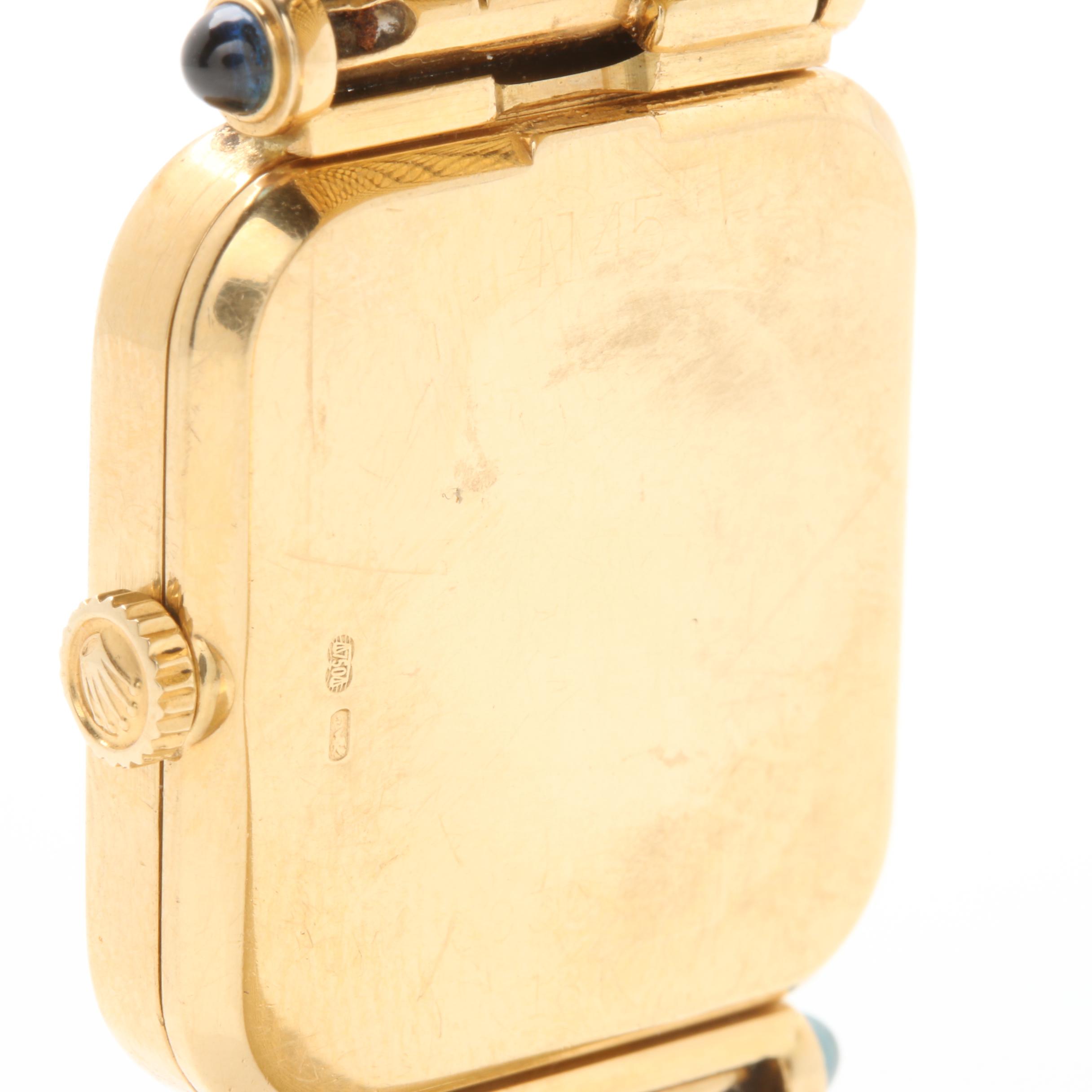 Rolex Geneve 18K Yellow Gold Stem Wind Watch