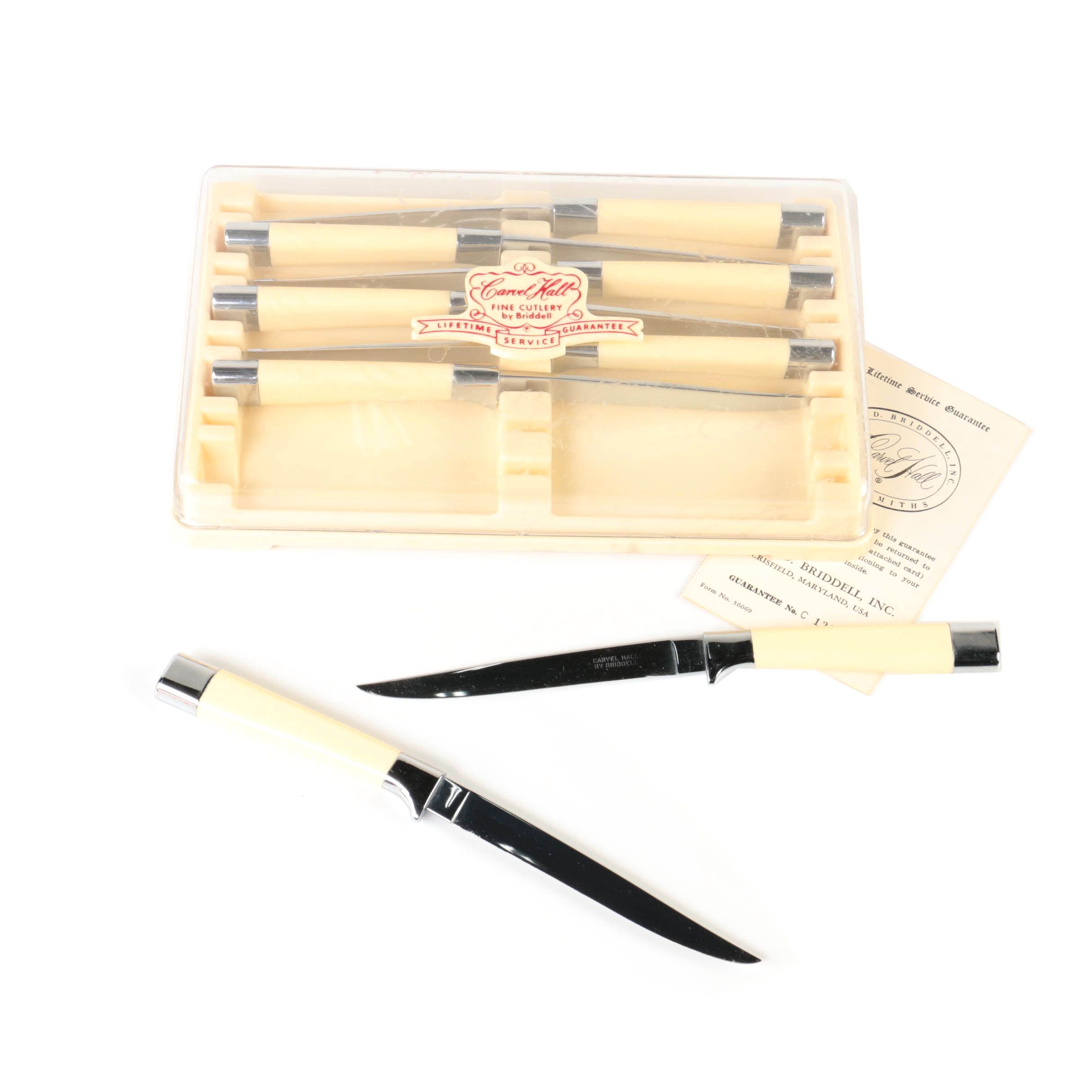 Vintage Carvel Hall Stainless Steel Steak Knives by Briddell