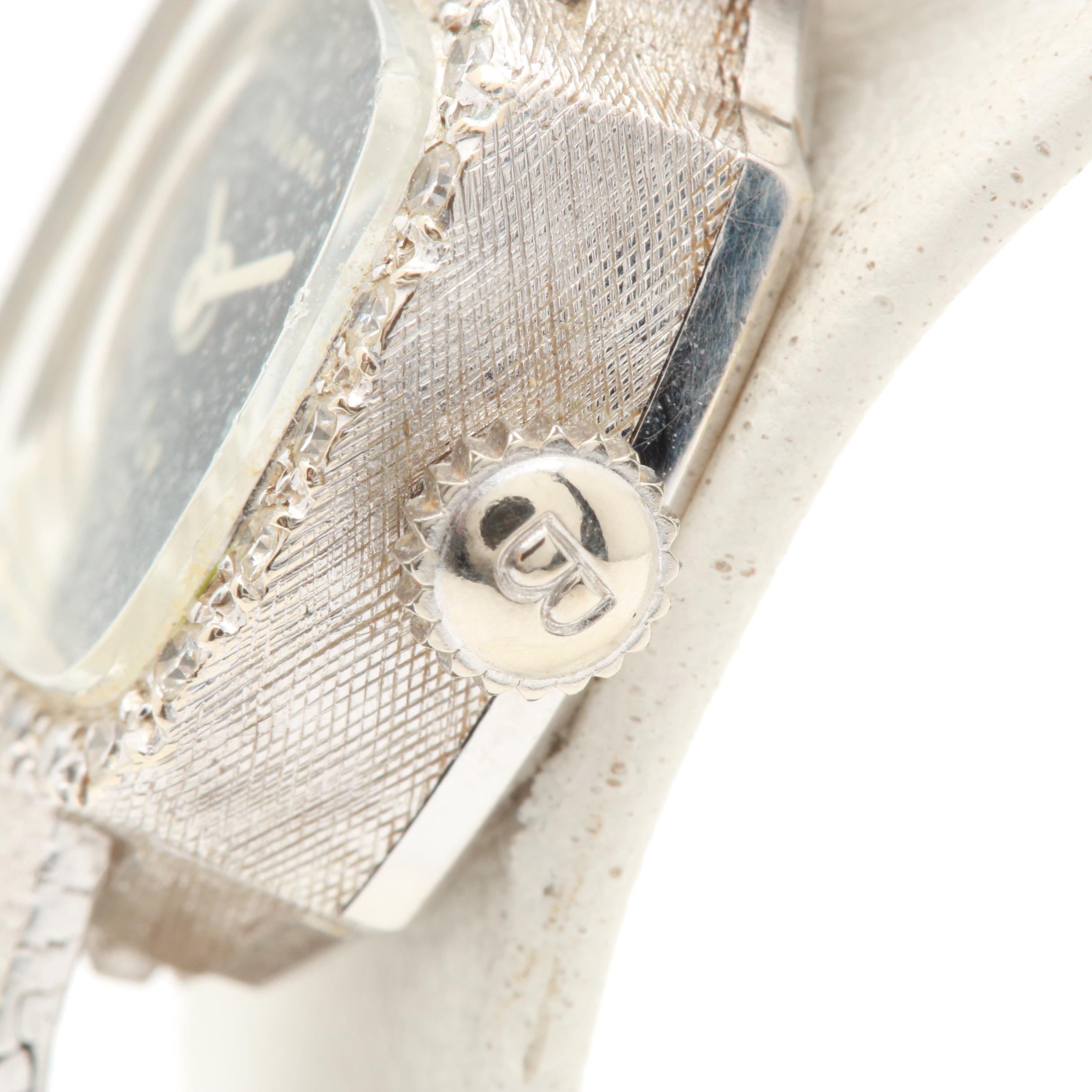 Christian Dior Collection by Bulova 14K White Gold Diamond Watch