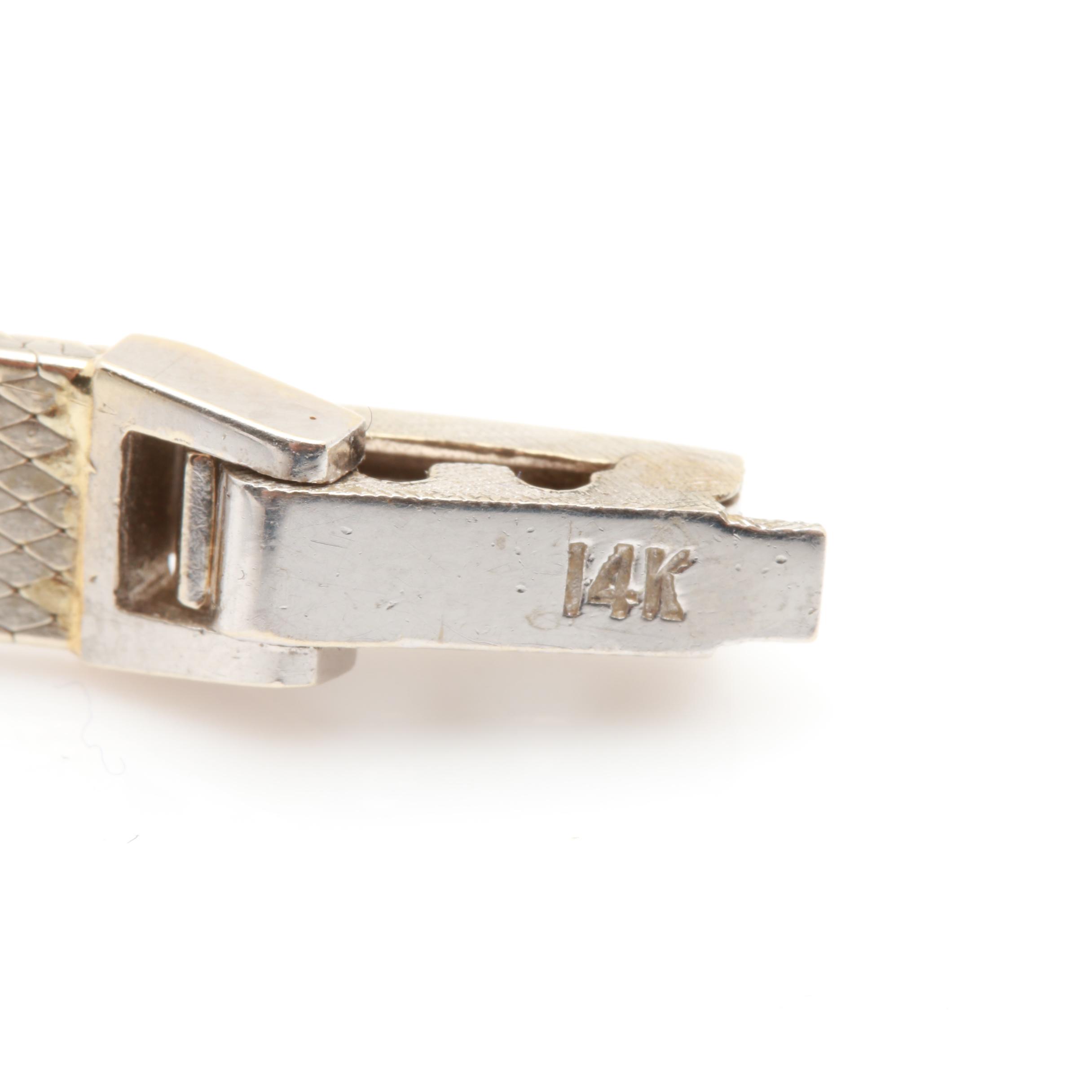 Christian Dior Collection by Bulova 14K White Gold Diamond Watch