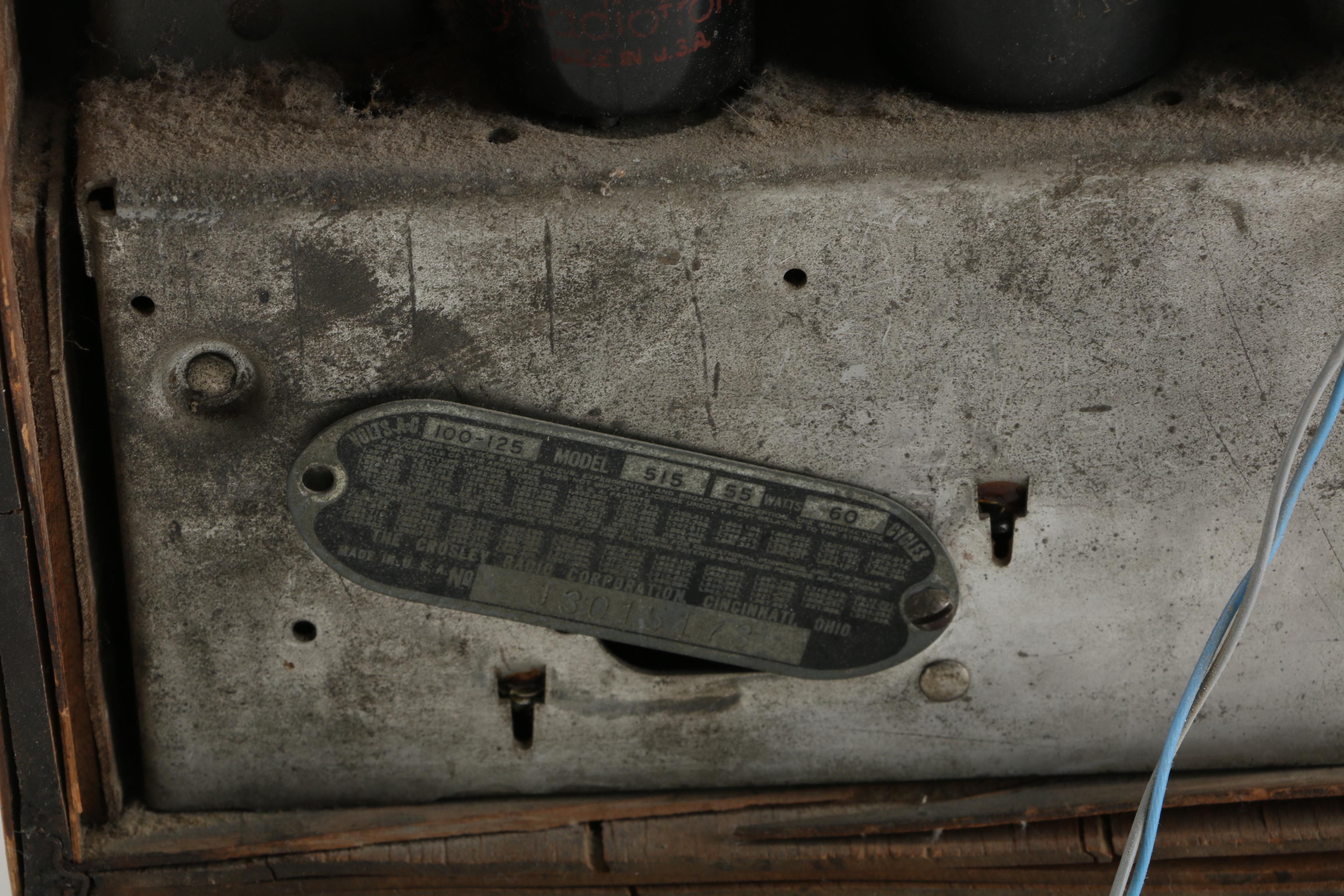 Crosley Model 515 Tube Radio