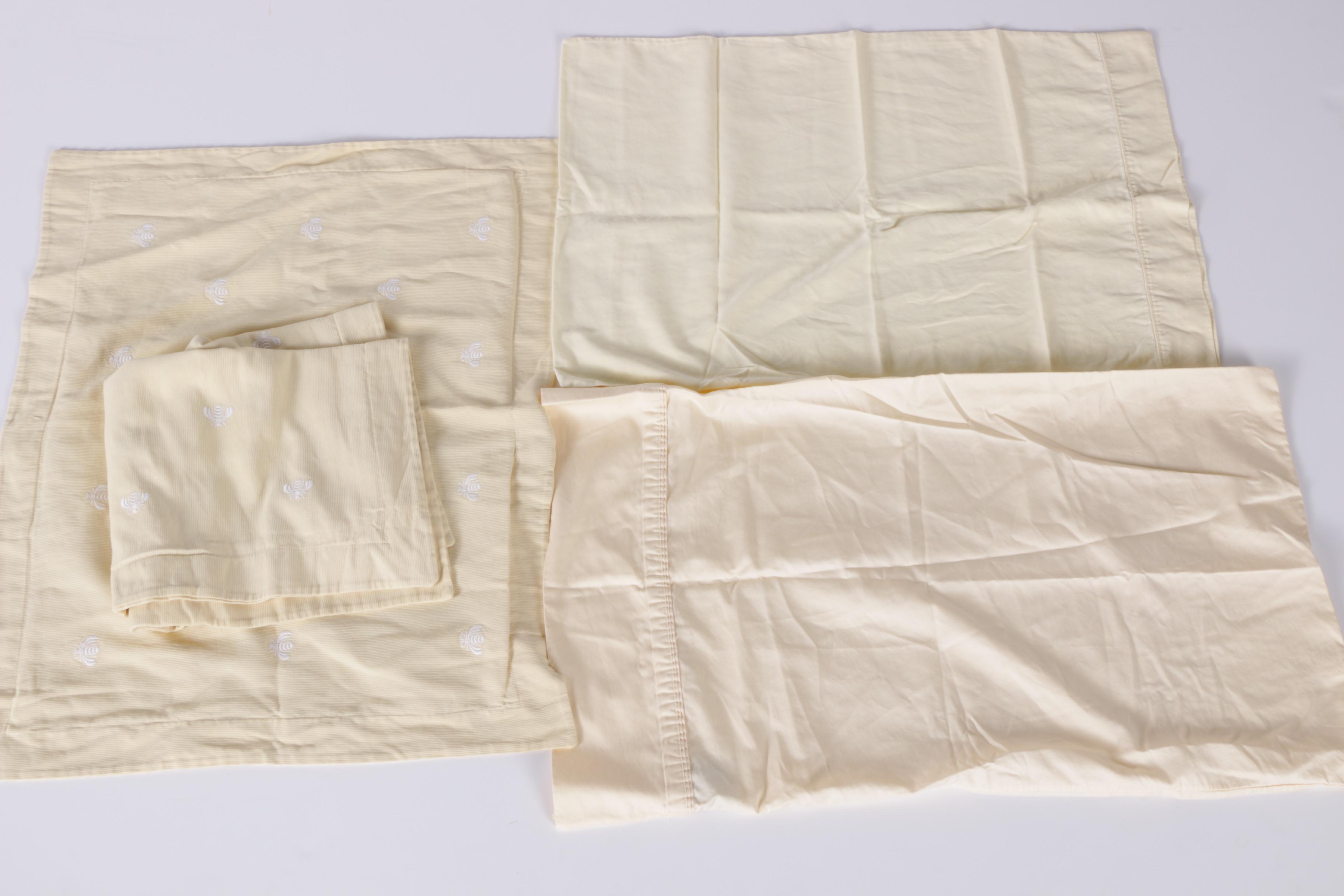 Queen Sized Bedding Set Featuring Restoration Hardware