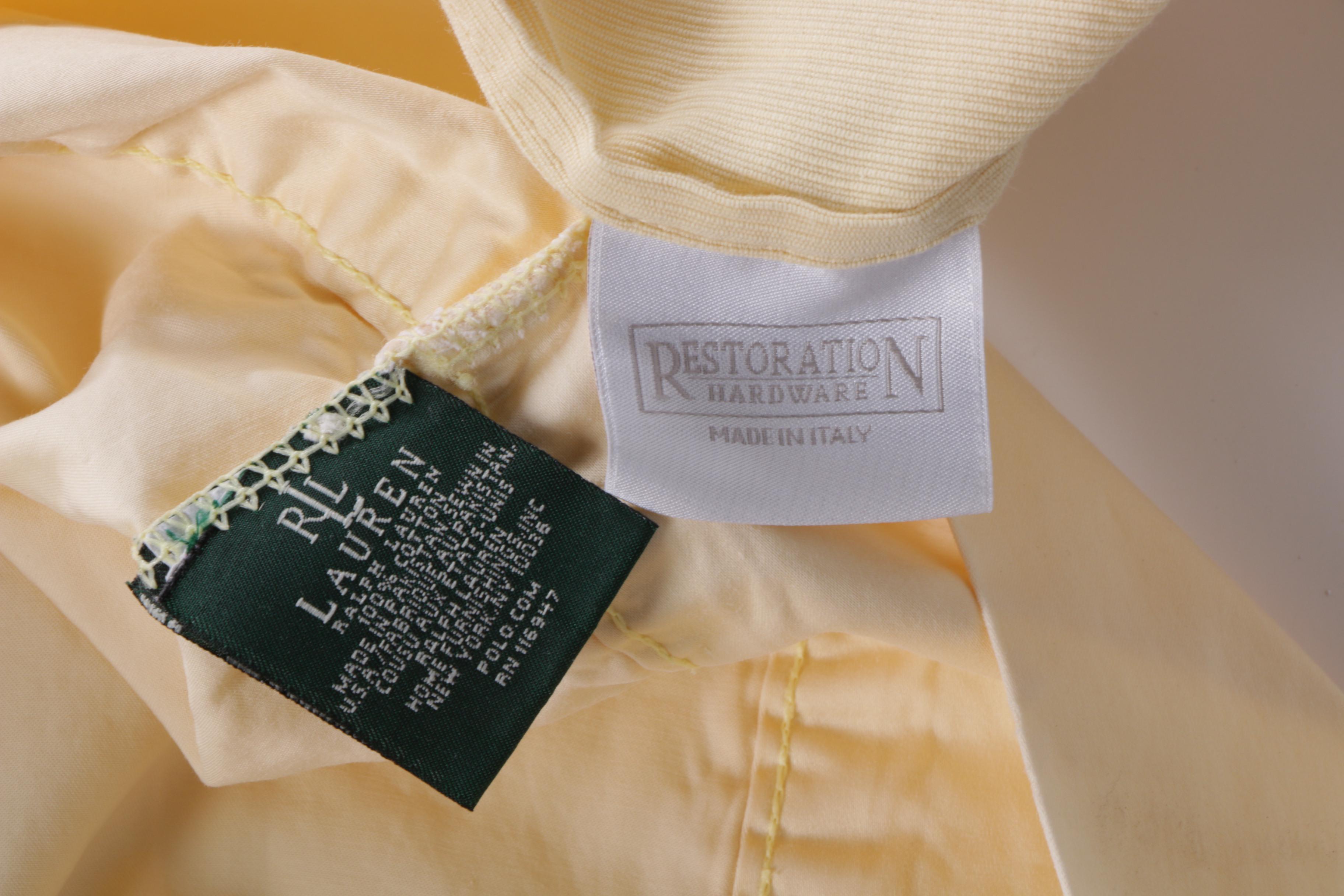 Queen Sized Bedding Set Featuring Restoration Hardware