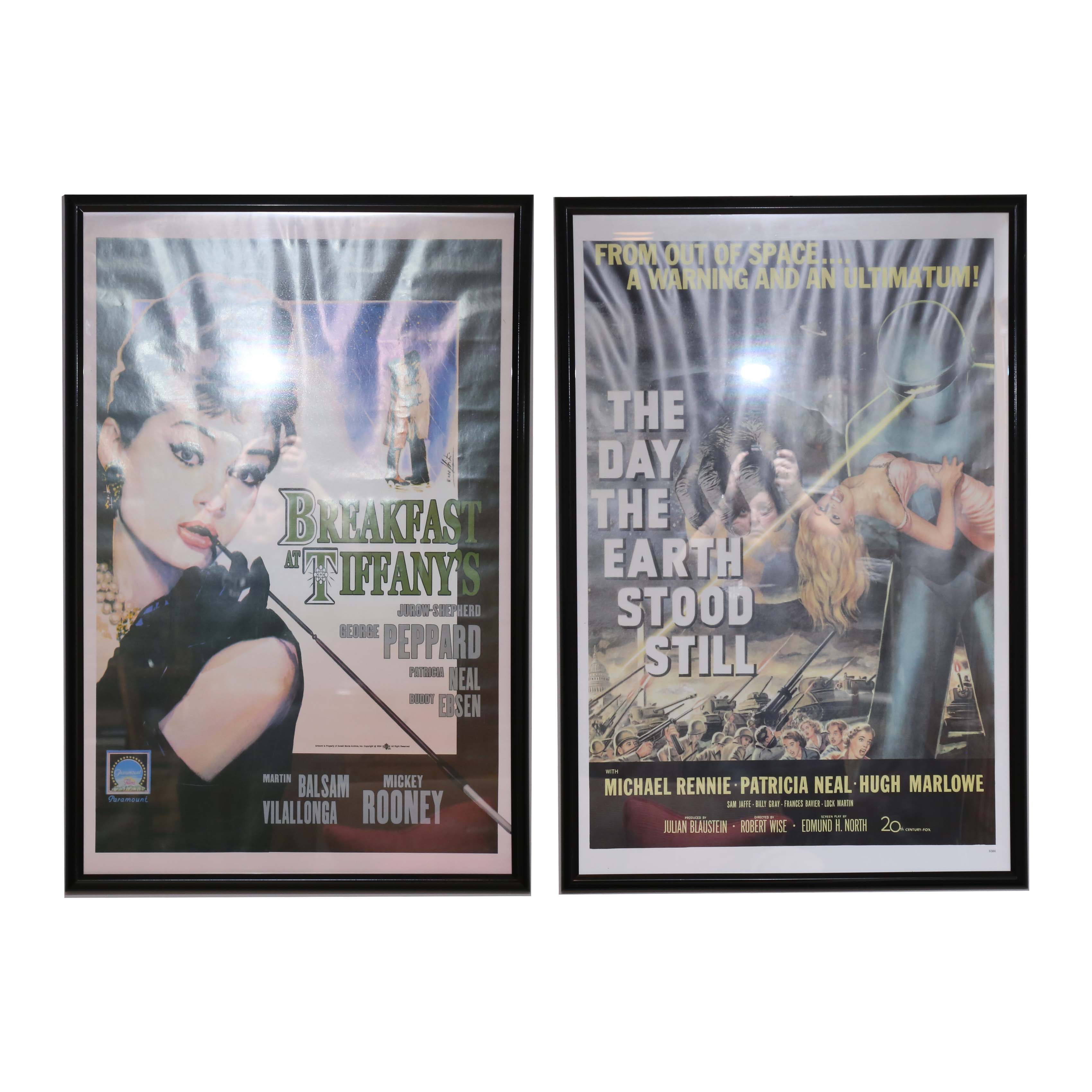 "Breakfast at Tiffany’s" and "The Day the Earth Stood Still" Movie Posters