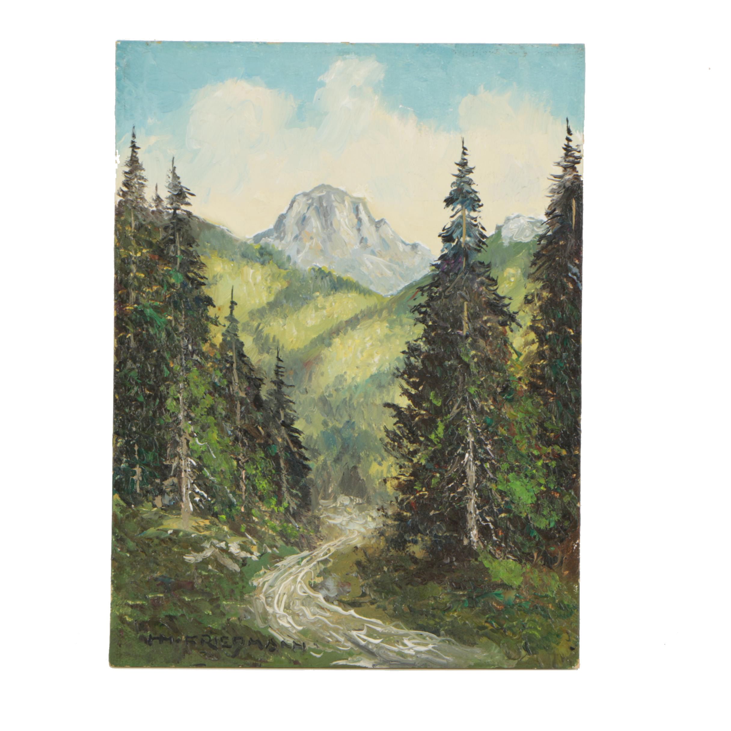 H.M. Friedman Oil Landscape Painting