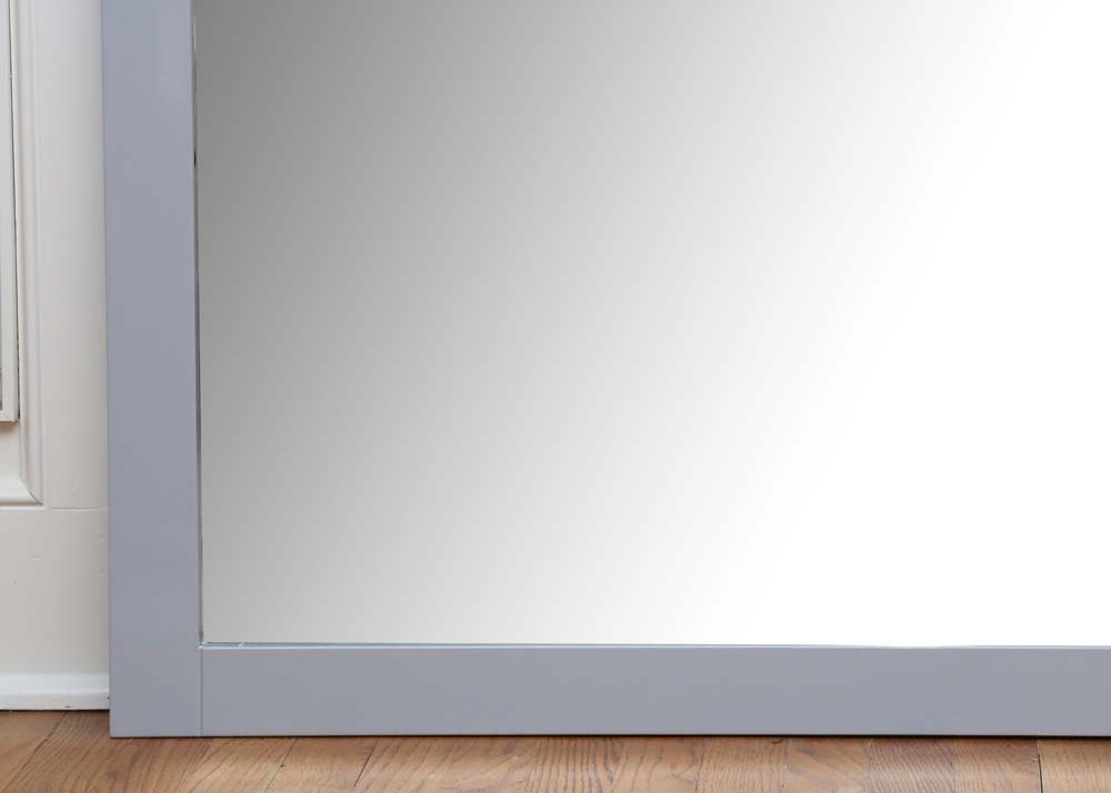 Gray Lacquer Wall Mirror