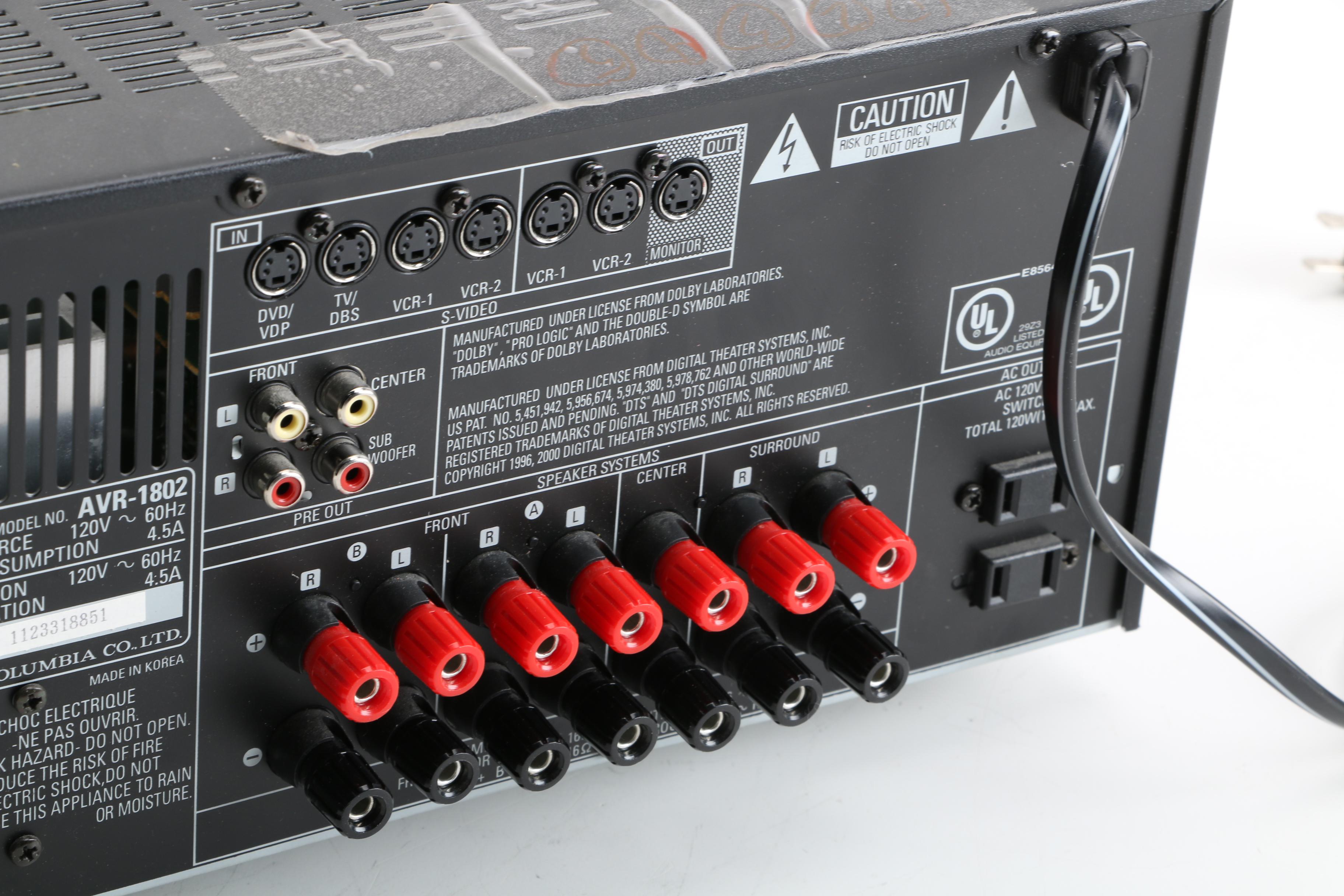 Denon AVR-1802 AV Surround Receiver