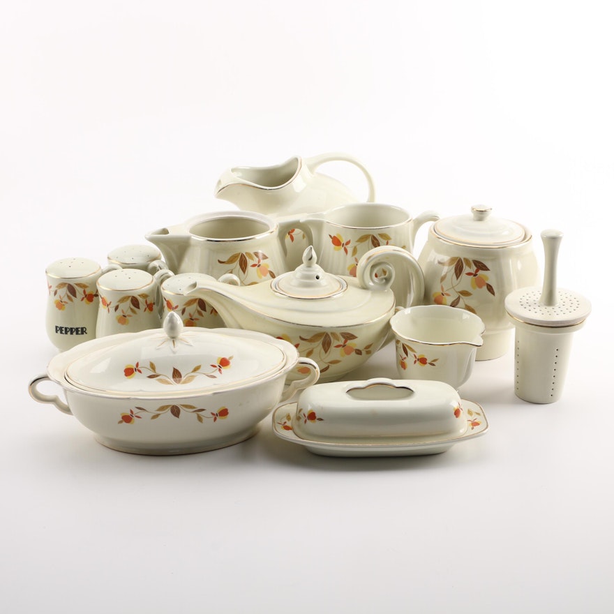 Hall's "Autumn Leaf" Tableware, Circa 1933-1976