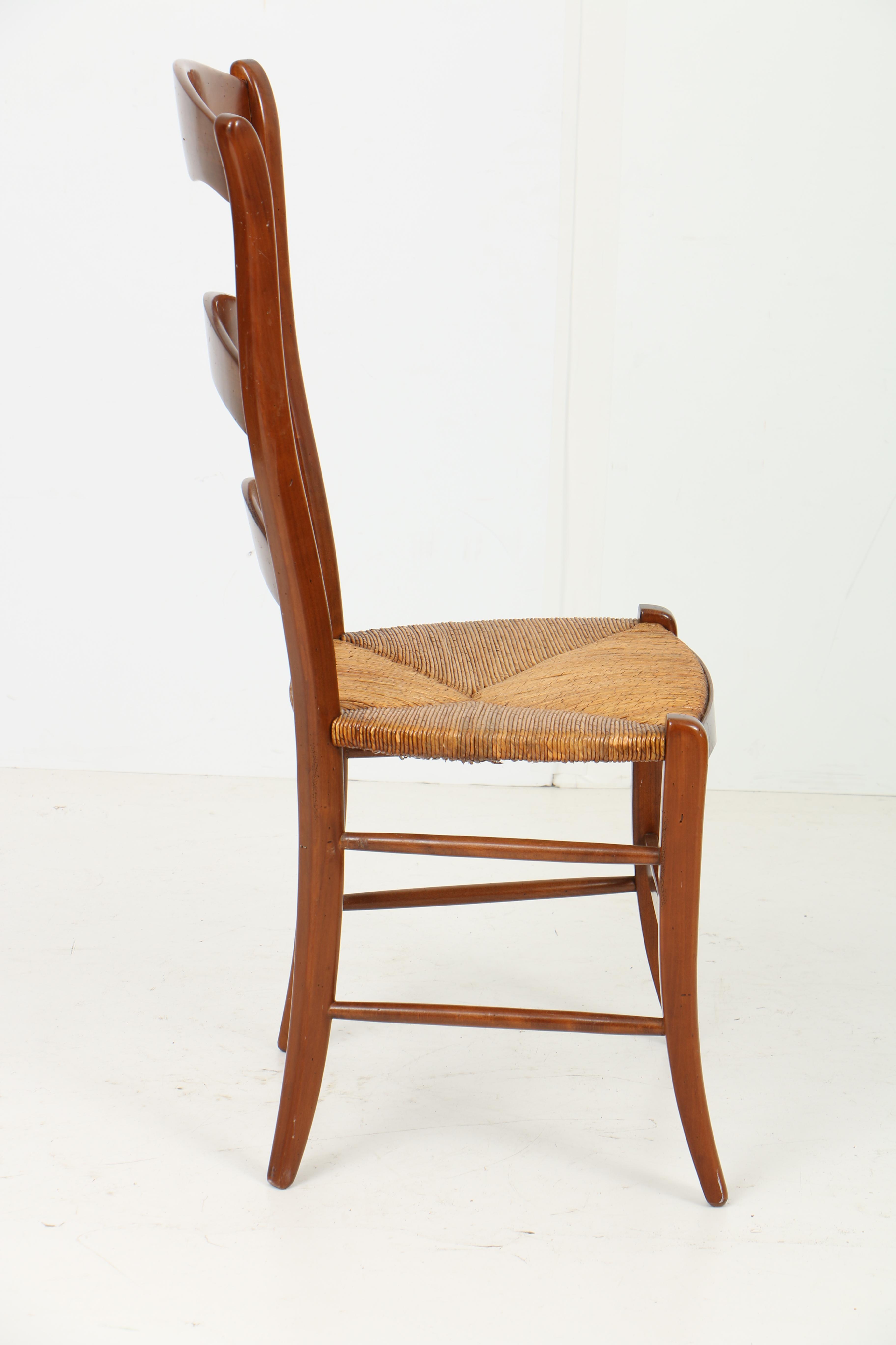 French Provincial Style Fruitwood Dining Table and Six Chairs