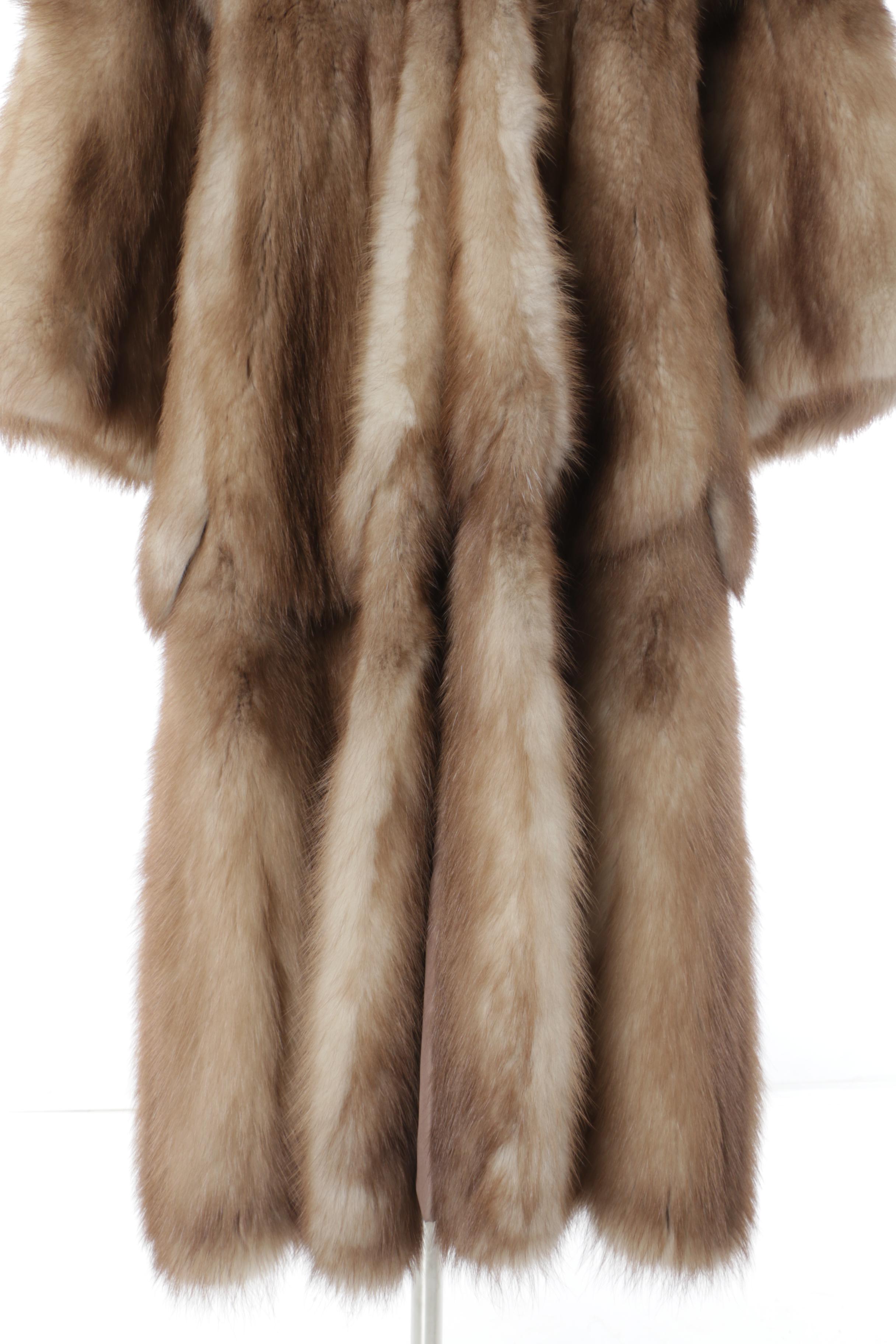 Women's Vintage Creeds of Toronto Stone Marten Fur Coat