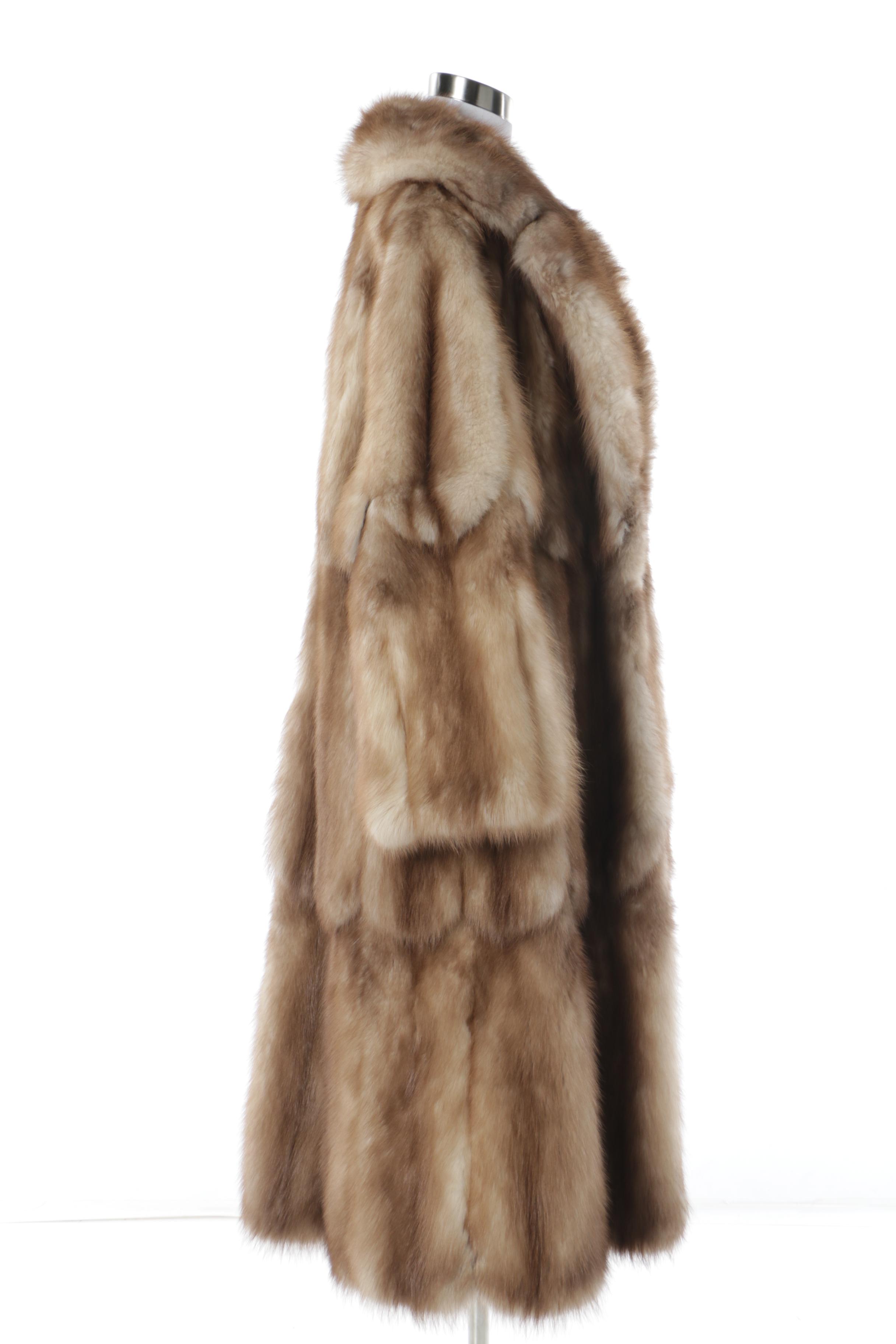 Women's Vintage Creeds of Toronto Stone Marten Fur Coat