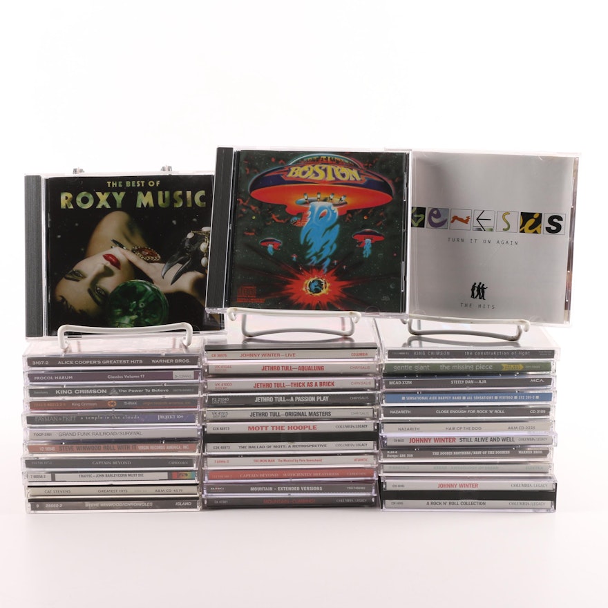 Classic Rock CDs Including Boston, Genesis, Steely Dan, Jethro Tull
