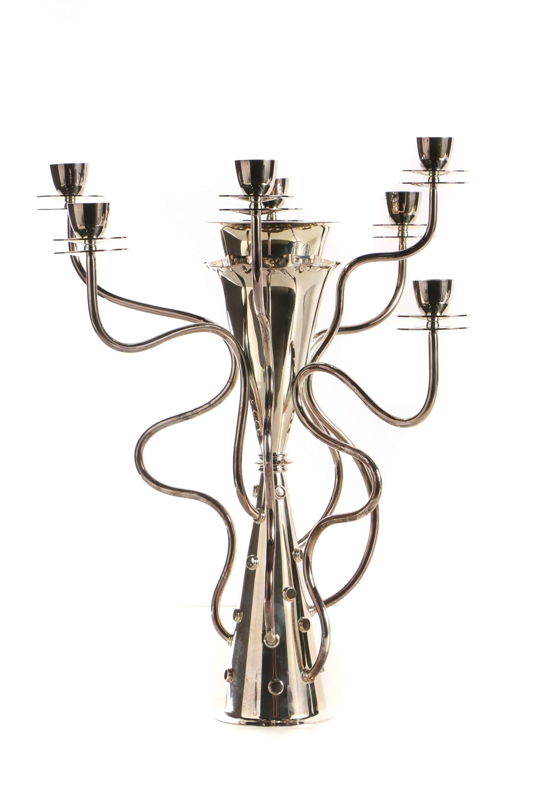 Borek Sipek "Simon" Silver Plate Candelabra