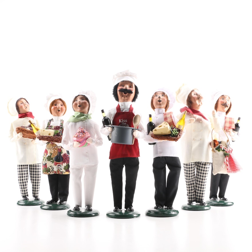 Byers' Choice Chef-Themed Caroler Figurines