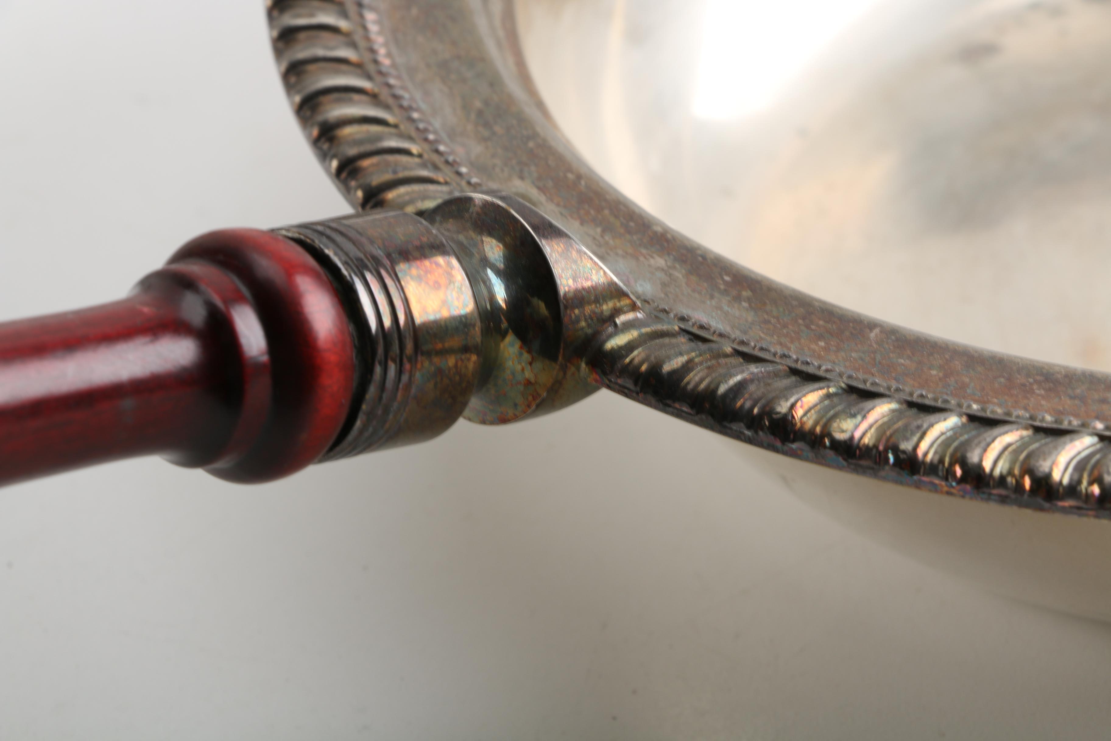 Hukin & Heath Chafing Dish Stand and Other Silver Plate Serveware