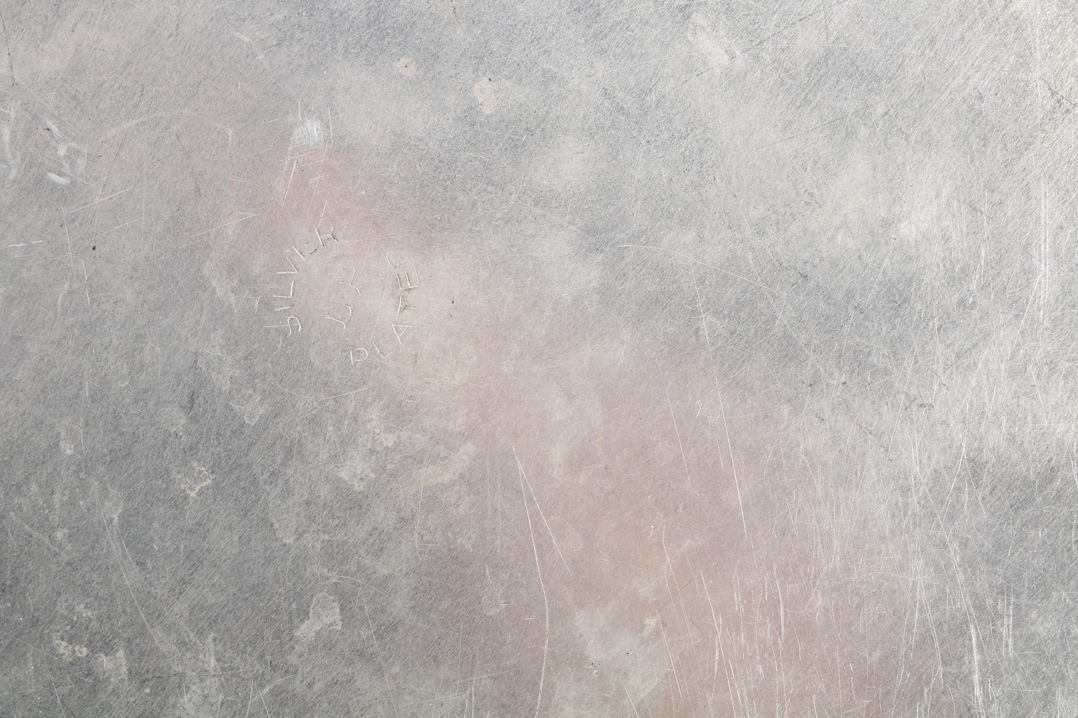 Hukin & Heath Chafing Dish Stand and Other Silver Plate Serveware