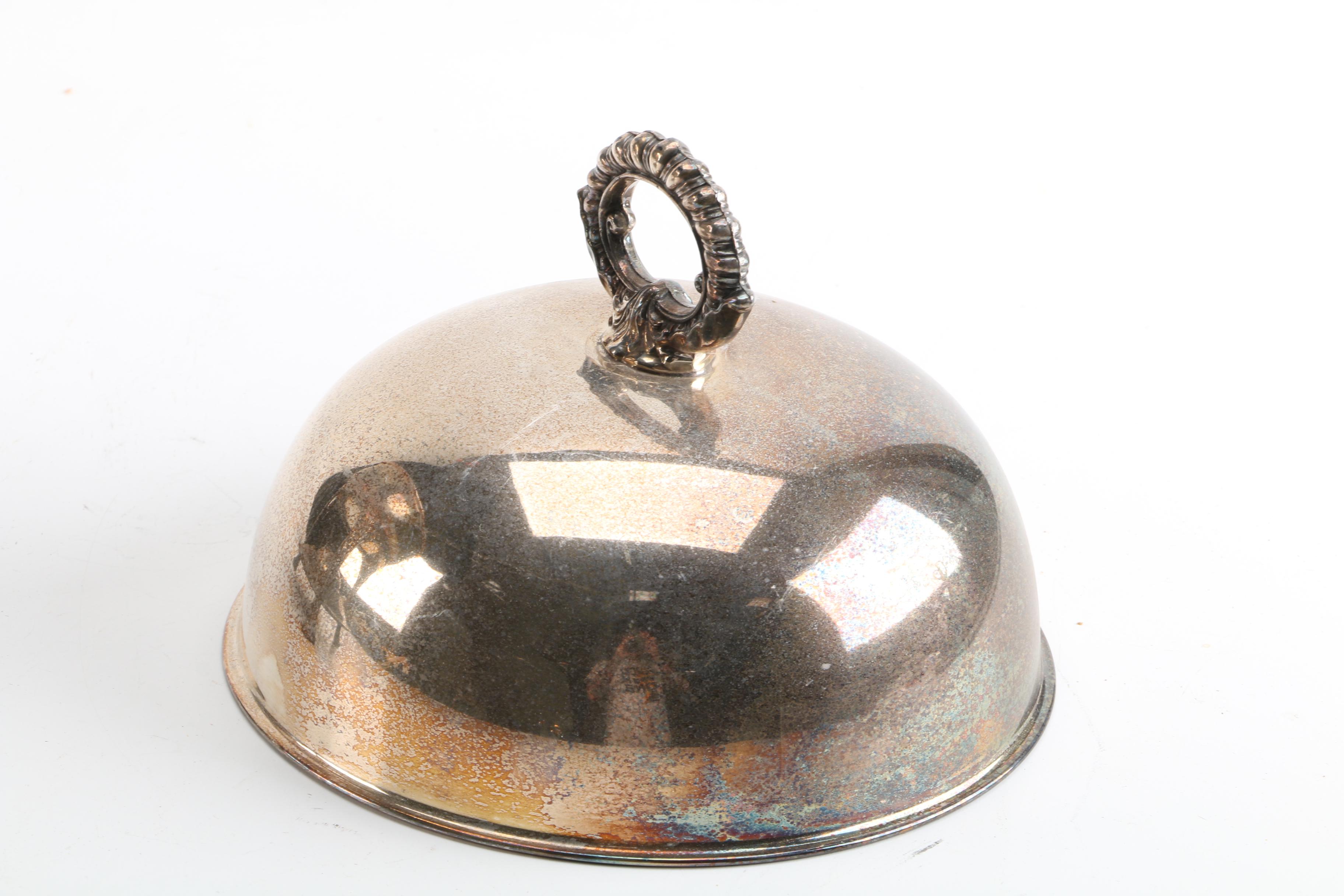 Hukin & Heath Chafing Dish Stand and Other Silver Plate Serveware