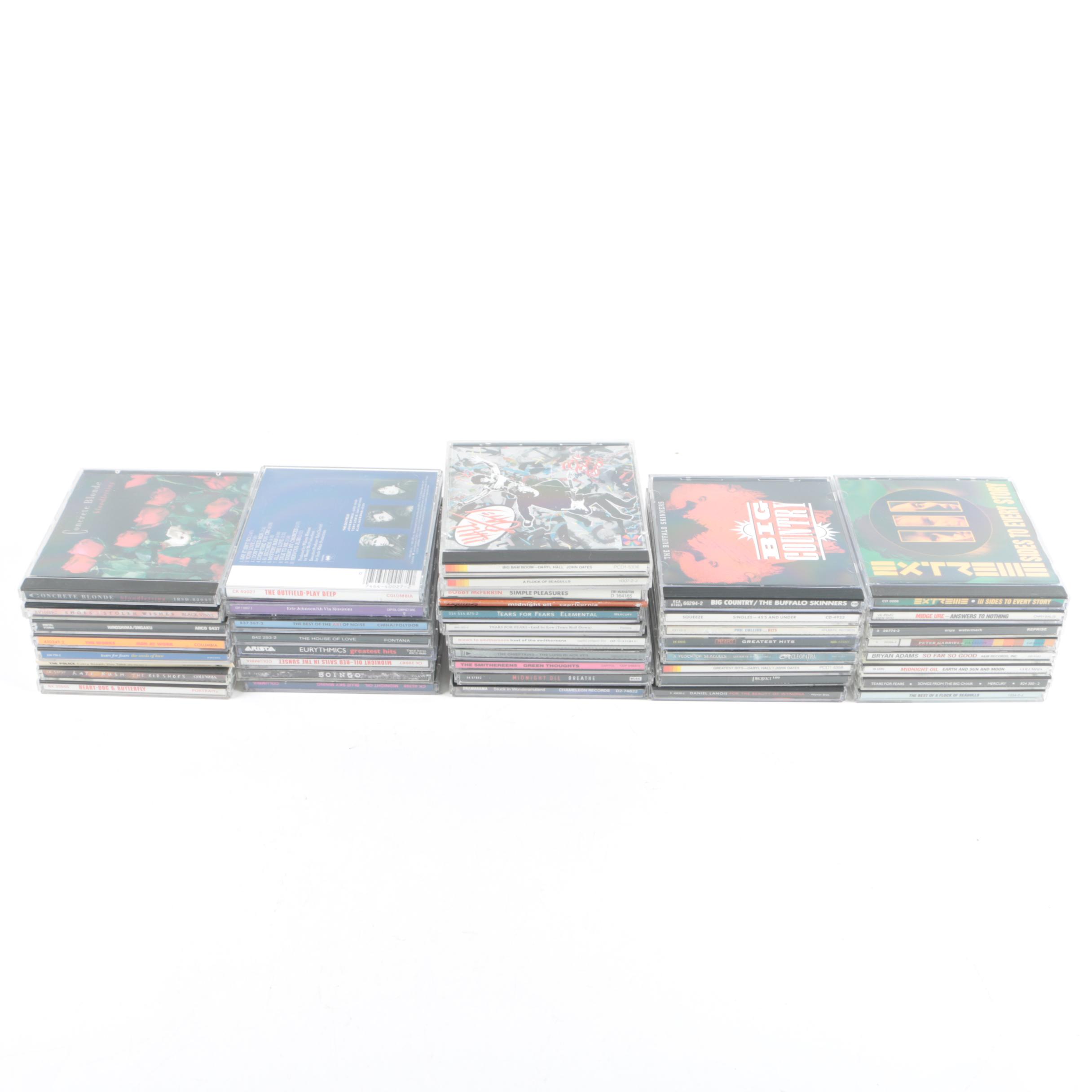 1980s CDs Including Midnight Oil, Tears For Fears, Flock of Seagulls and More