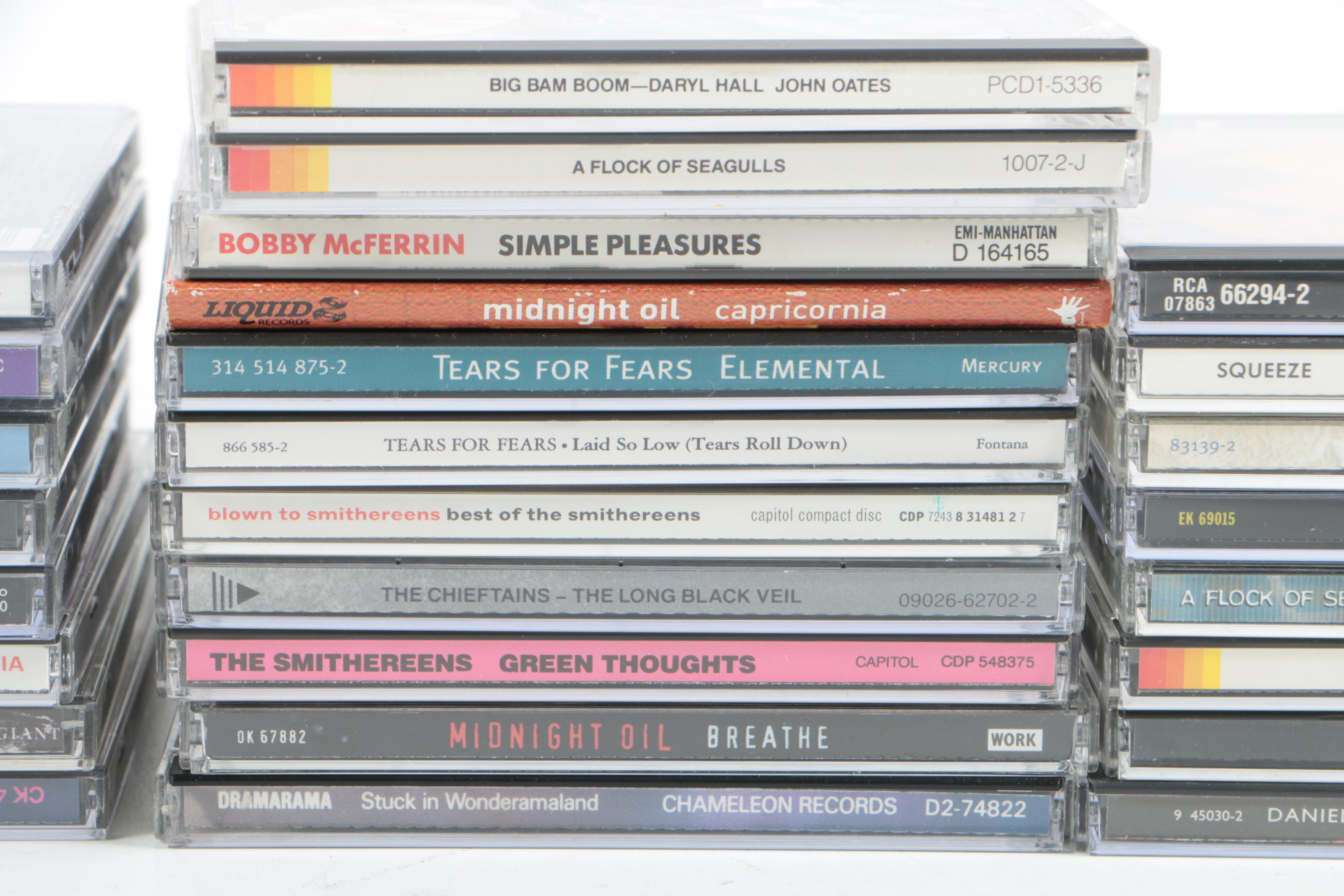 1980s CDs Including Midnight Oil, Tears For Fears, Flock of Seagulls and More