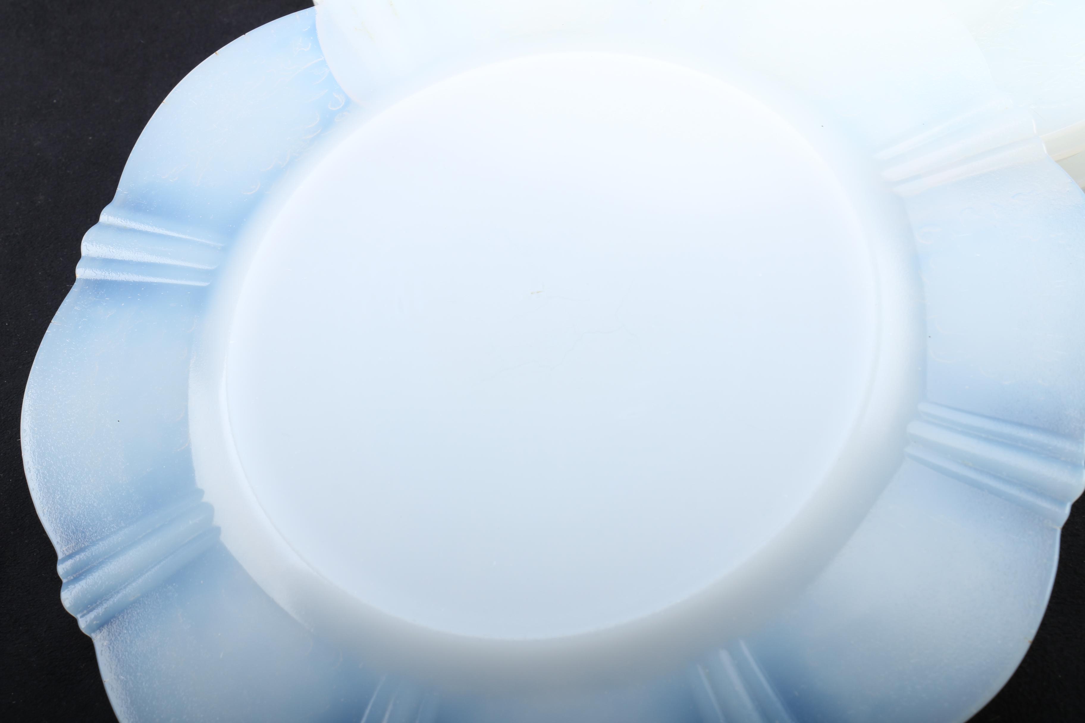 Macbeth-Evans "American Sweetheart Monax White" Opalescent Glass Tableware