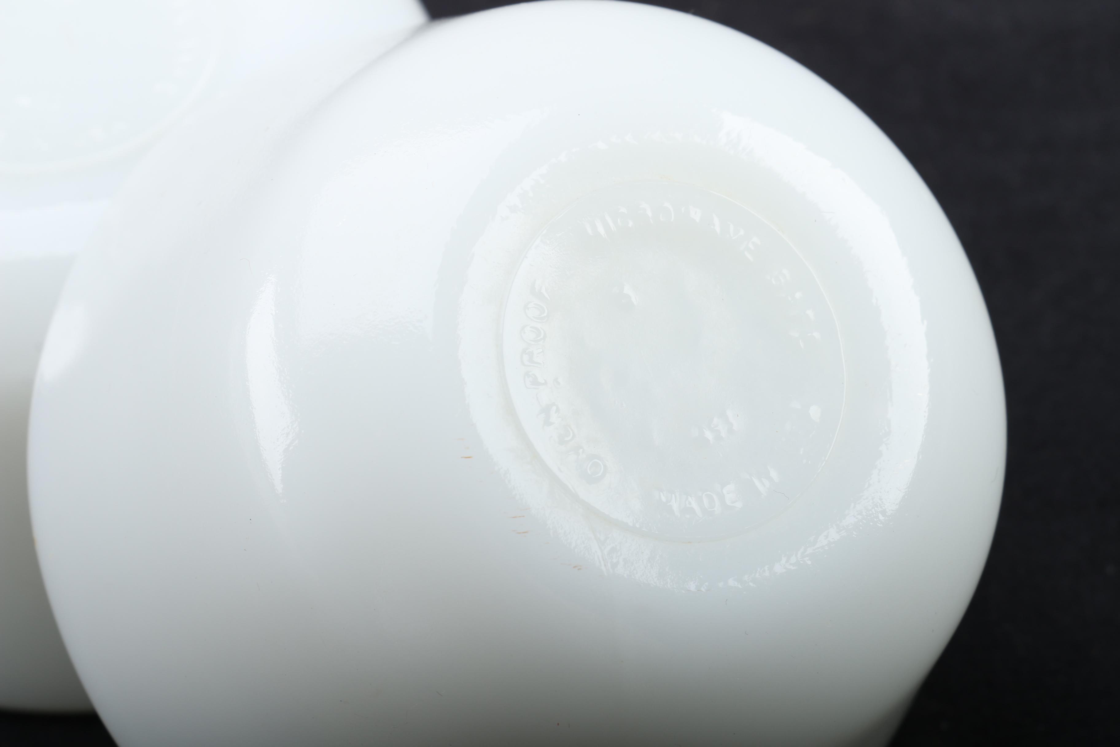 Macbeth-Evans "American Sweetheart Monax White" Opalescent Glass Tableware