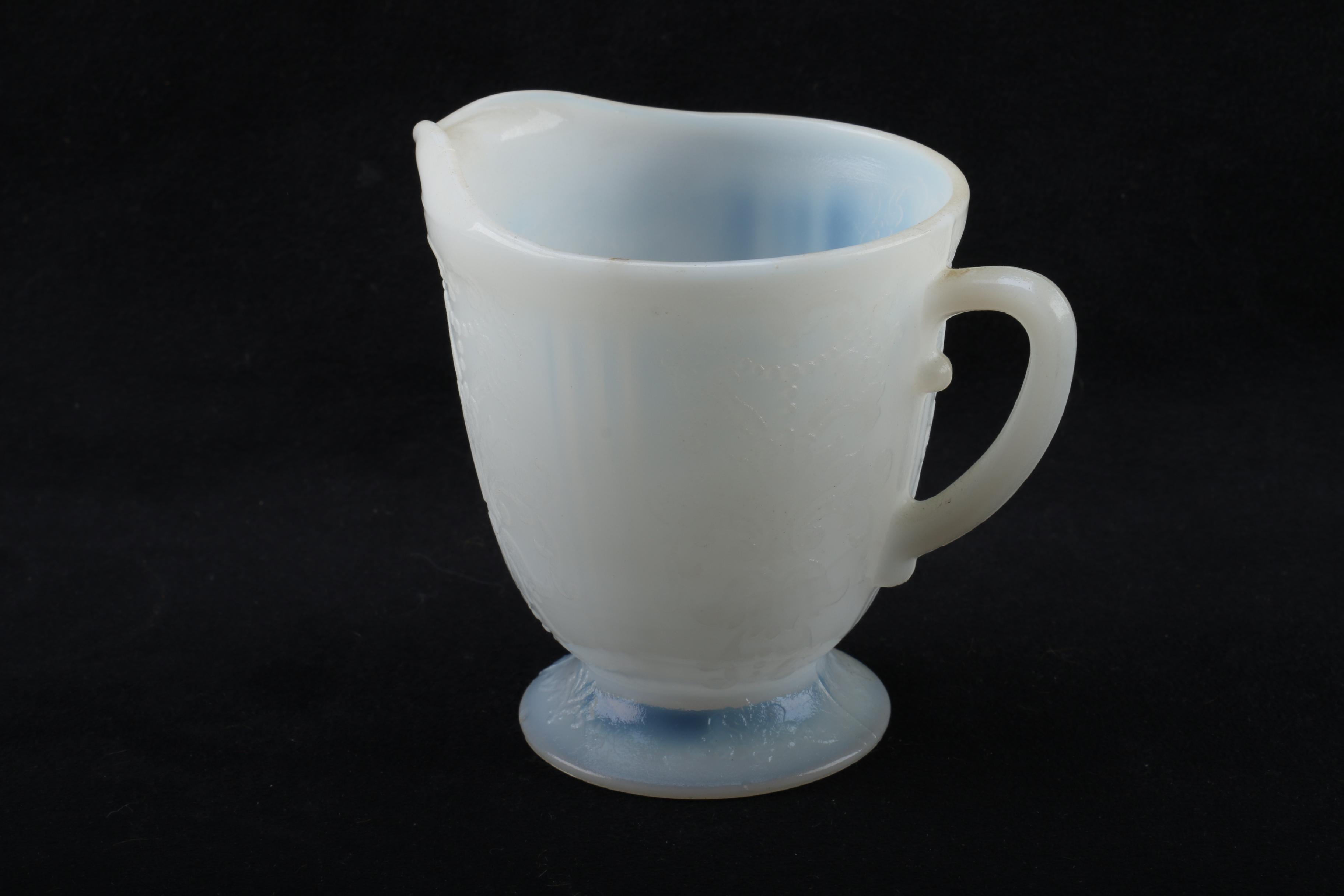 Macbeth-Evans "American Sweetheart Monax White" Opalescent Glass Tableware