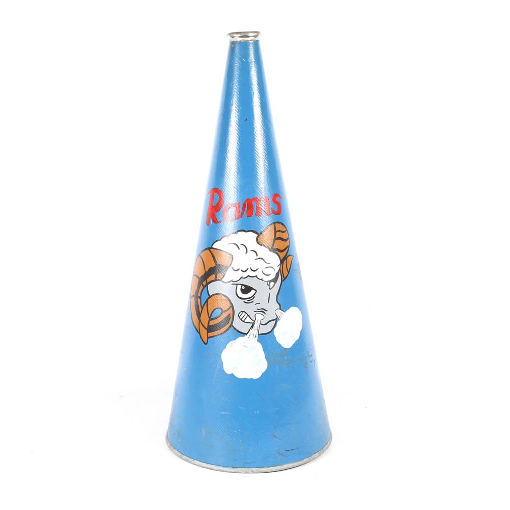 Vintage UNC Rams Megaphone