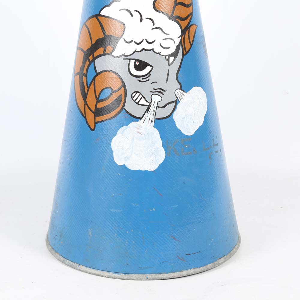 Vintage UNC Rams Megaphone