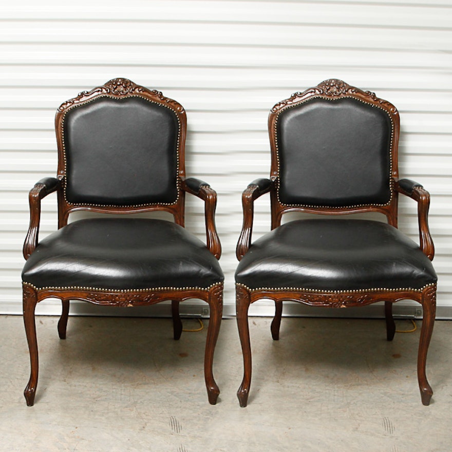 Vintage Louis XV Style Armchairs