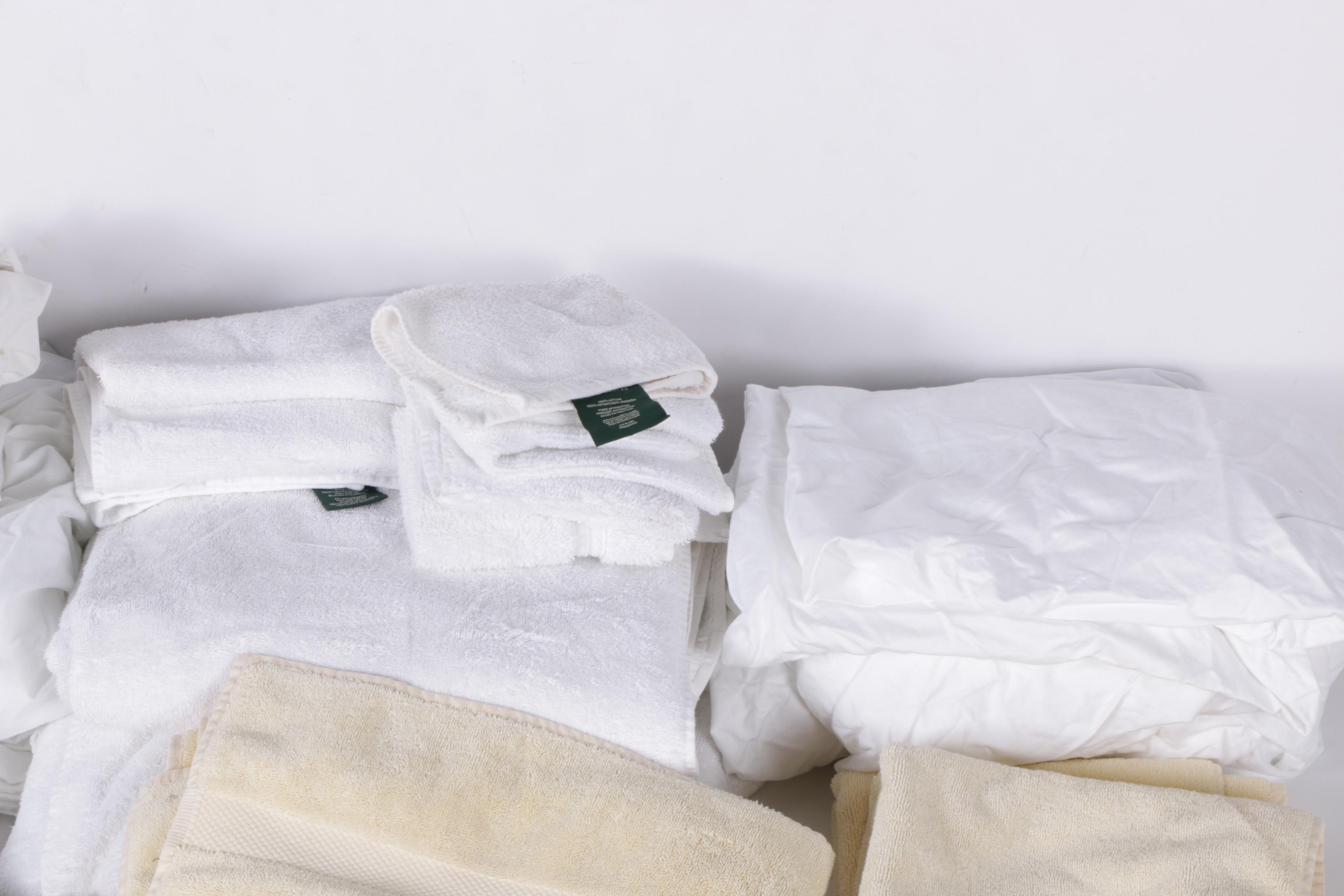 Bath Linens Featuring Ralph Lauren and Restoration Hardware