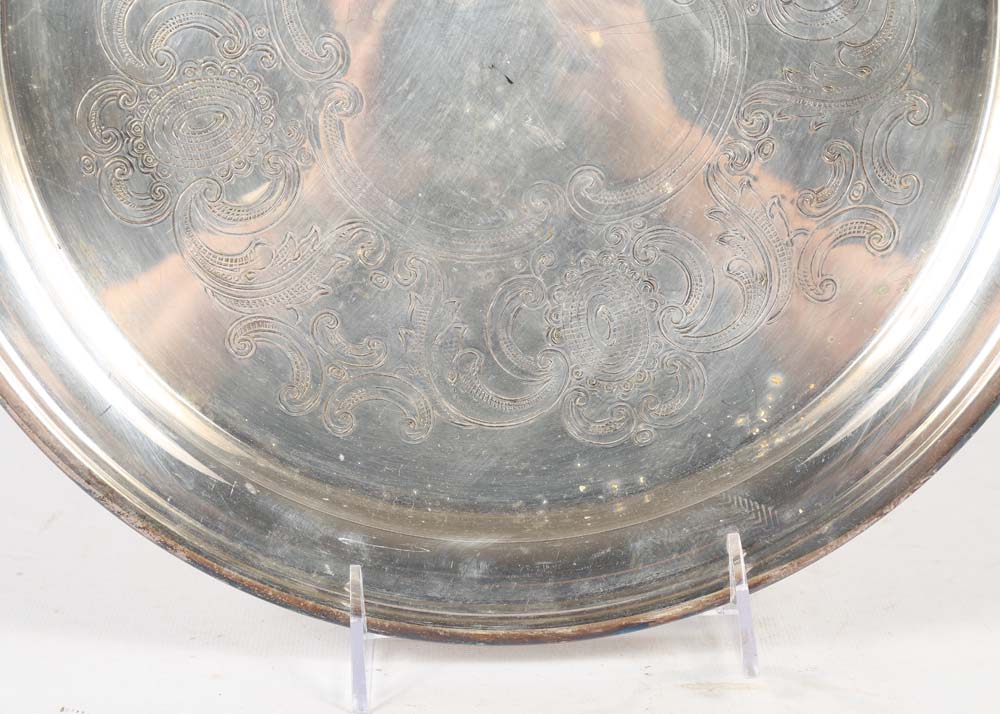 Collection of Silver Plate Trays including Oneida