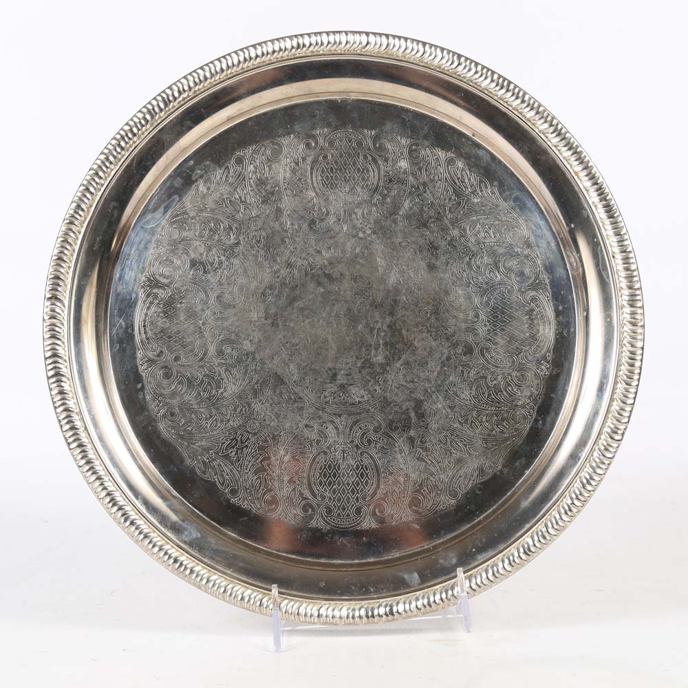 Collection of Silver Plate Trays including Oneida