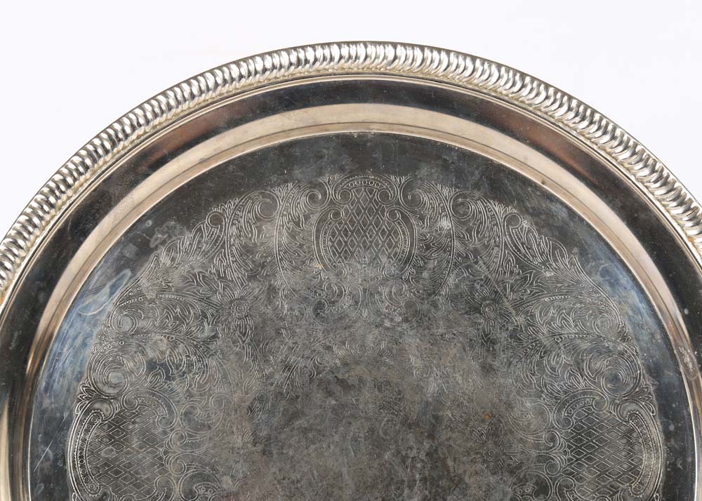 Collection of Silver Plate Trays including Oneida