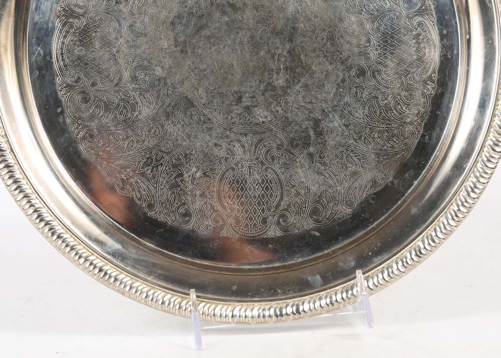 Collection of Silver Plate Trays including Oneida