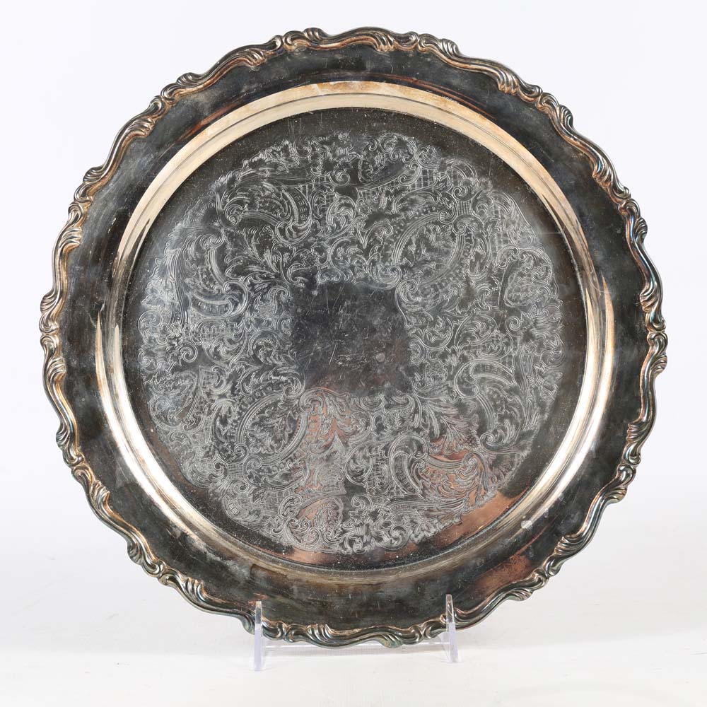 Collection of Silver Plate Trays including Oneida