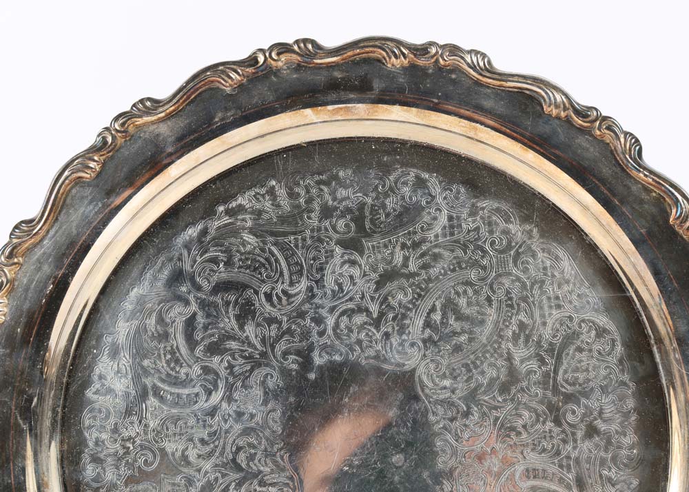 Collection of Silver Plate Trays including Oneida