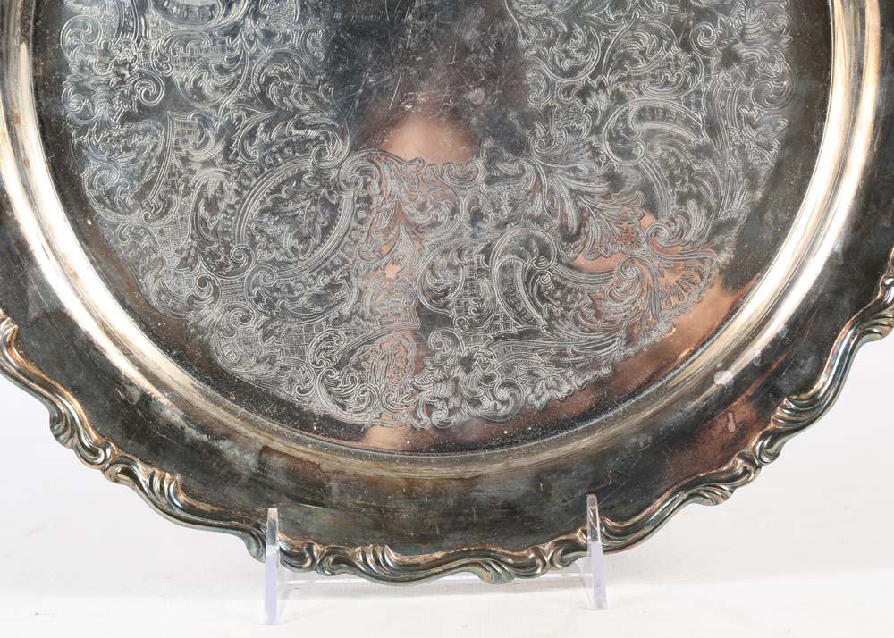 Collection of Silver Plate Trays including Oneida