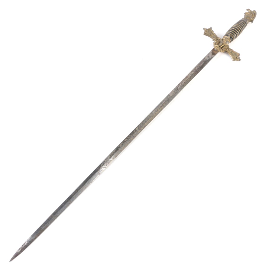 Antique Parsons & Co. Knights of Columbus Sword
