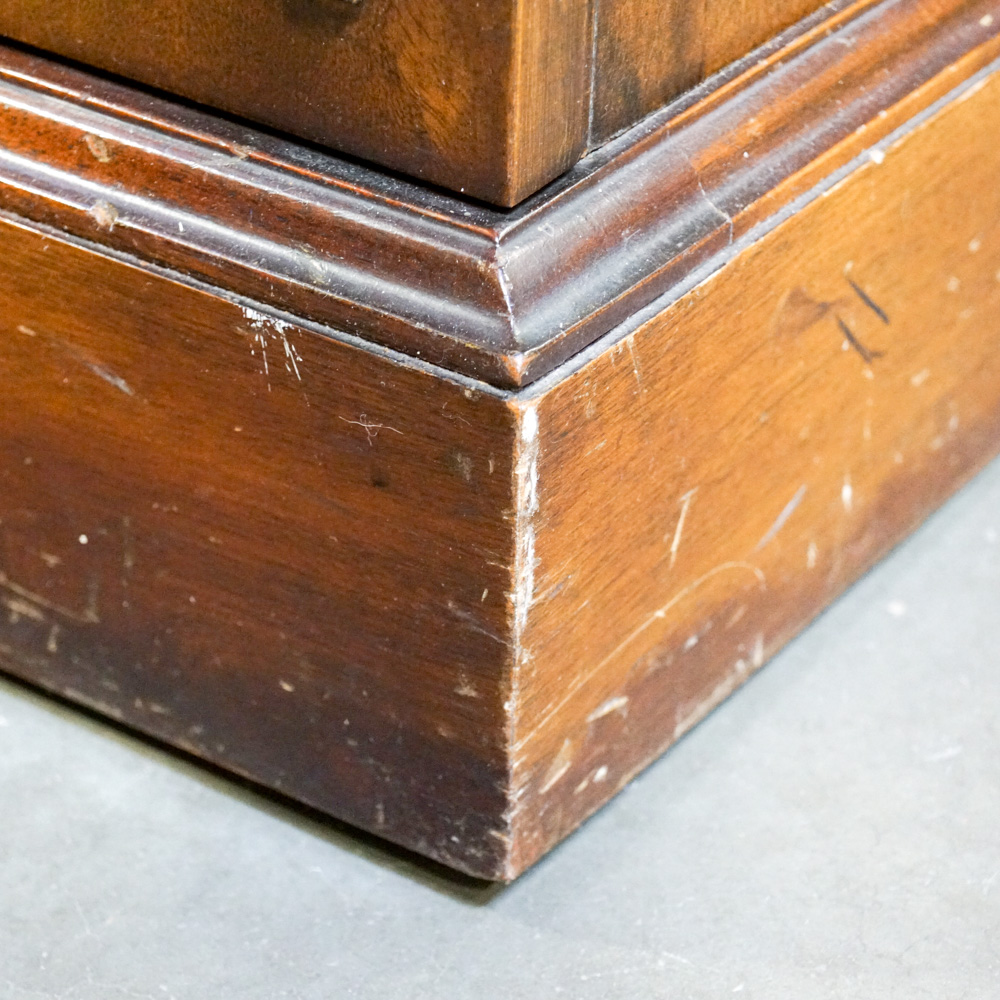 Vintage Hepplewhite Style Mahogany Breakfront with Secretary Desk