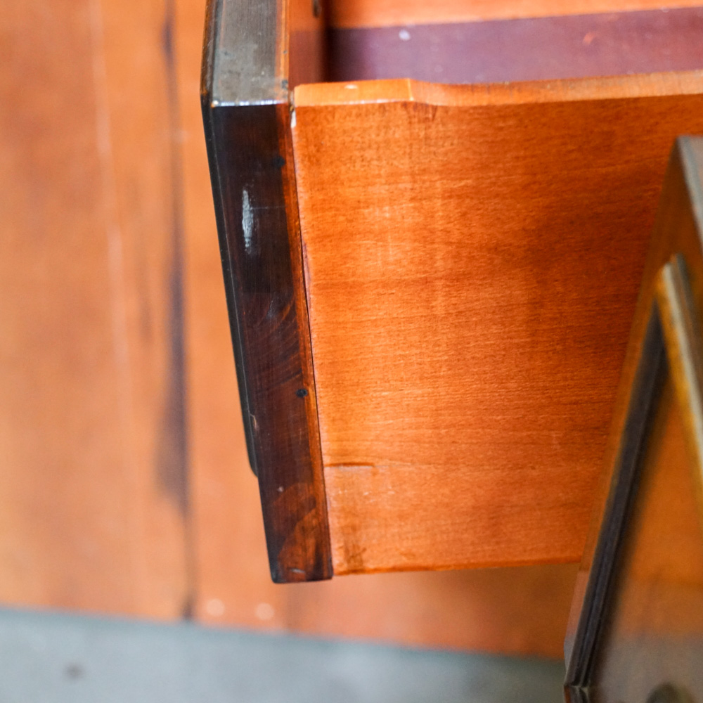 Vintage Hepplewhite Style Mahogany Breakfront with Secretary Desk