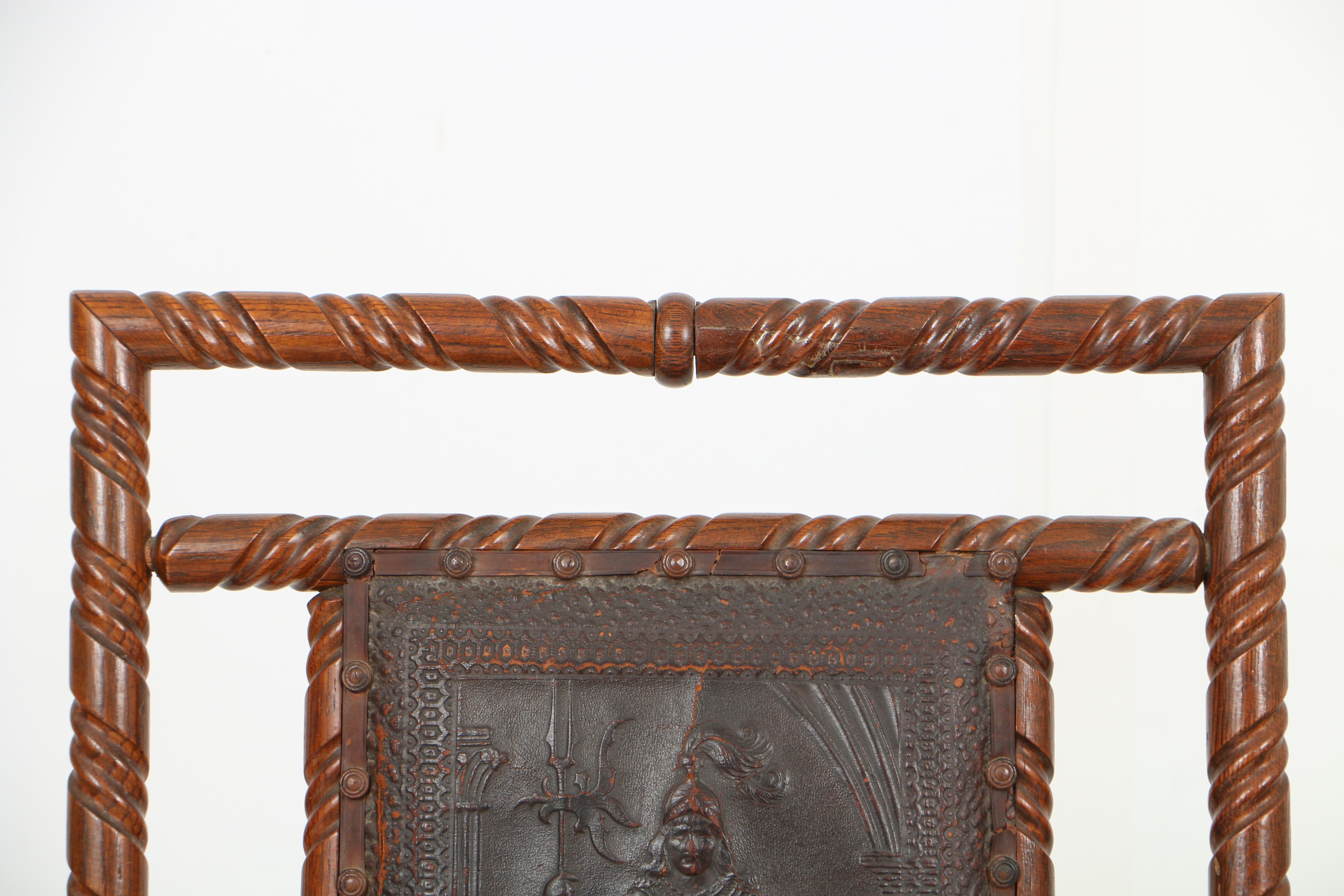 Early 20th Century Hunzinger-Style Armchair and Windsor Style Armchair