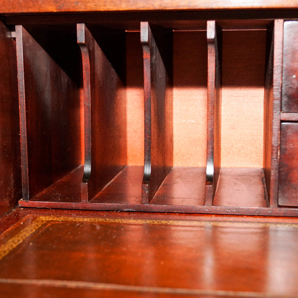 Vintage Hepplewhite Style Mahogany Breakfront with Secretary Desk