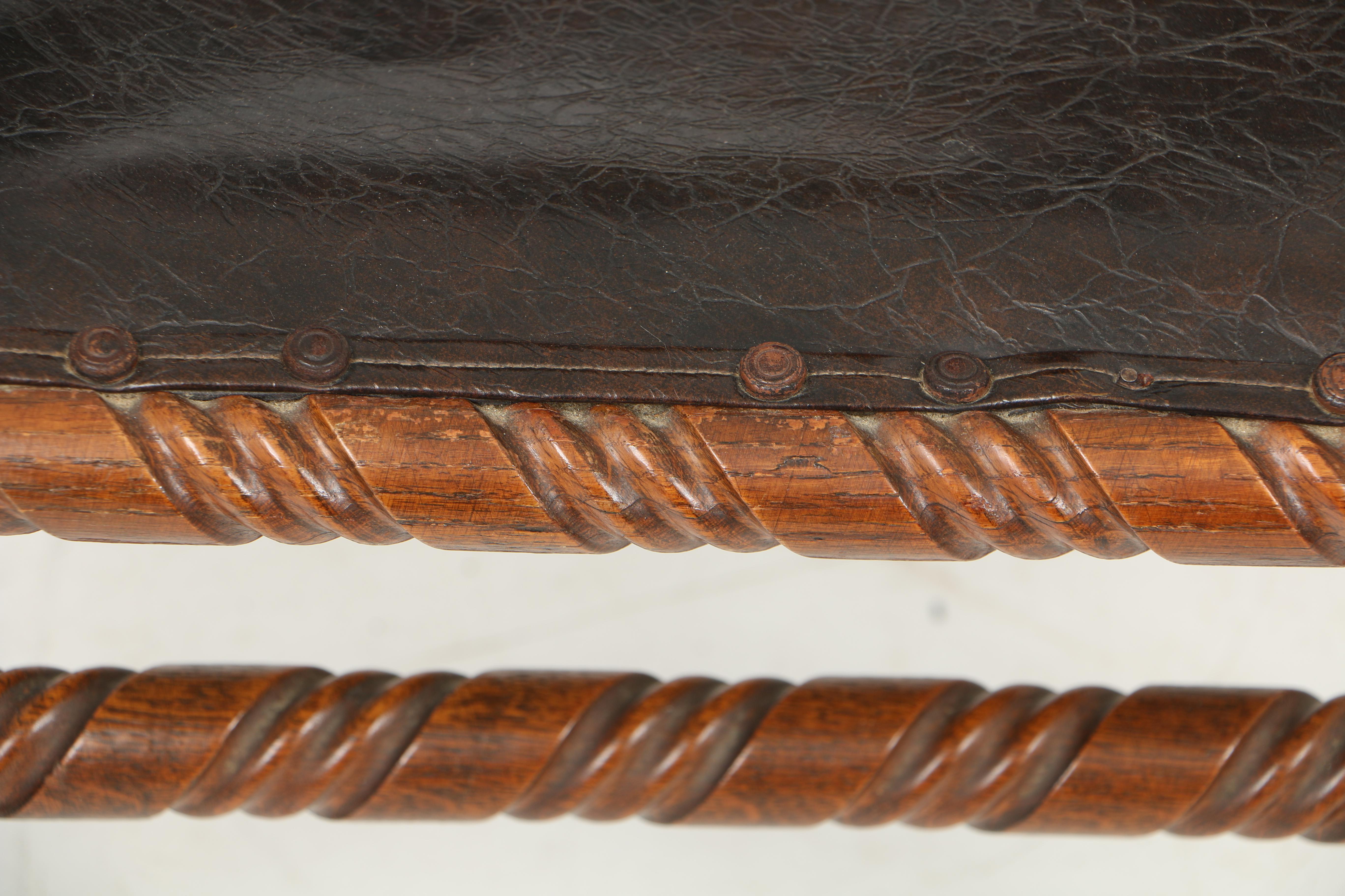 Early 20th Century Hunzinger-Style Armchair and Windsor Style Armchair