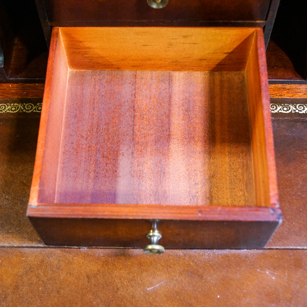 Vintage Hepplewhite Style Mahogany Breakfront with Secretary Desk