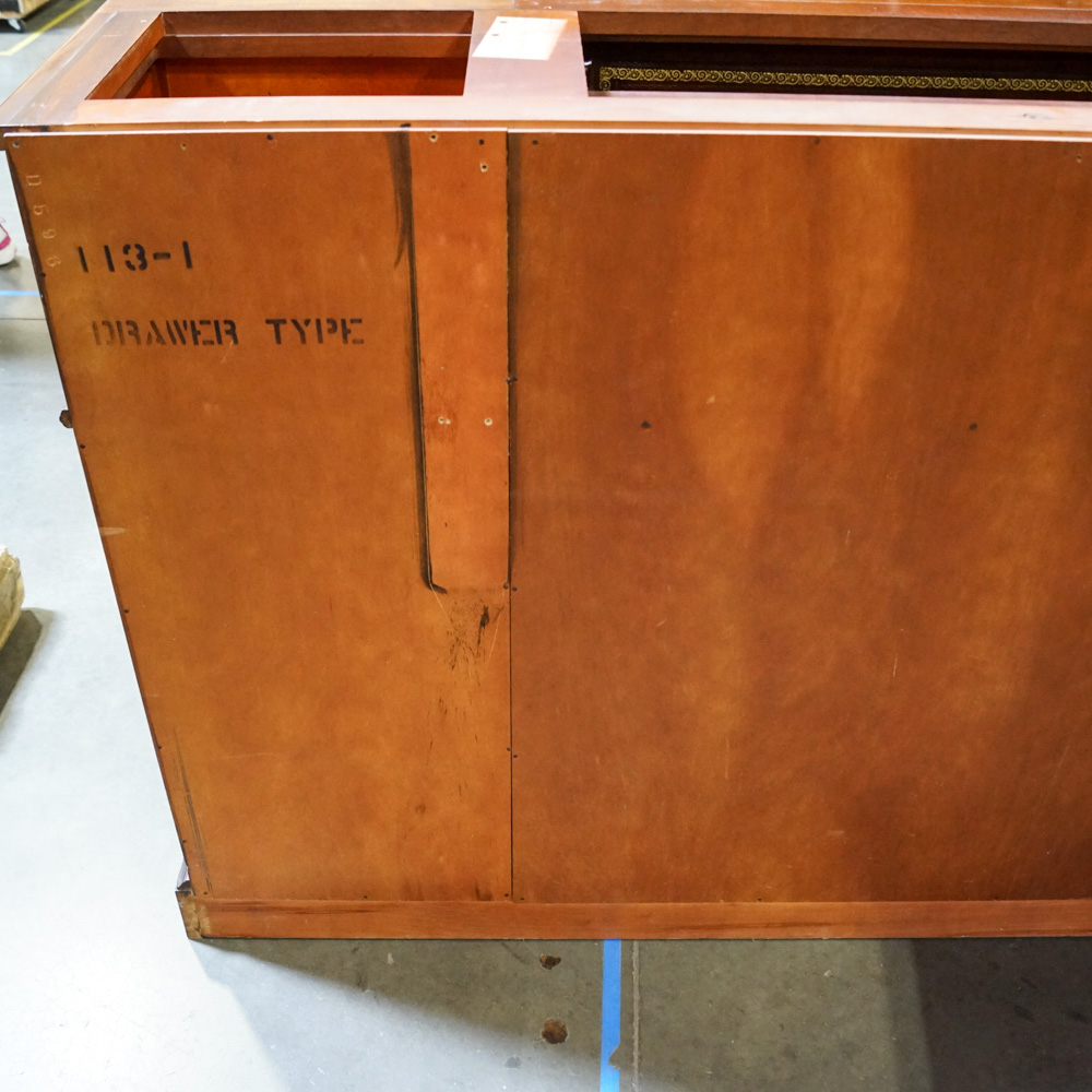 Vintage Hepplewhite Style Mahogany Breakfront with Secretary Desk