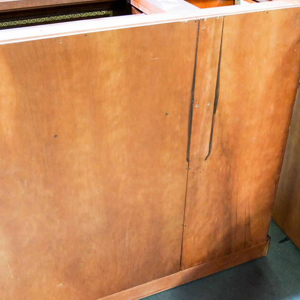 Vintage Hepplewhite Style Mahogany Breakfront with Secretary Desk